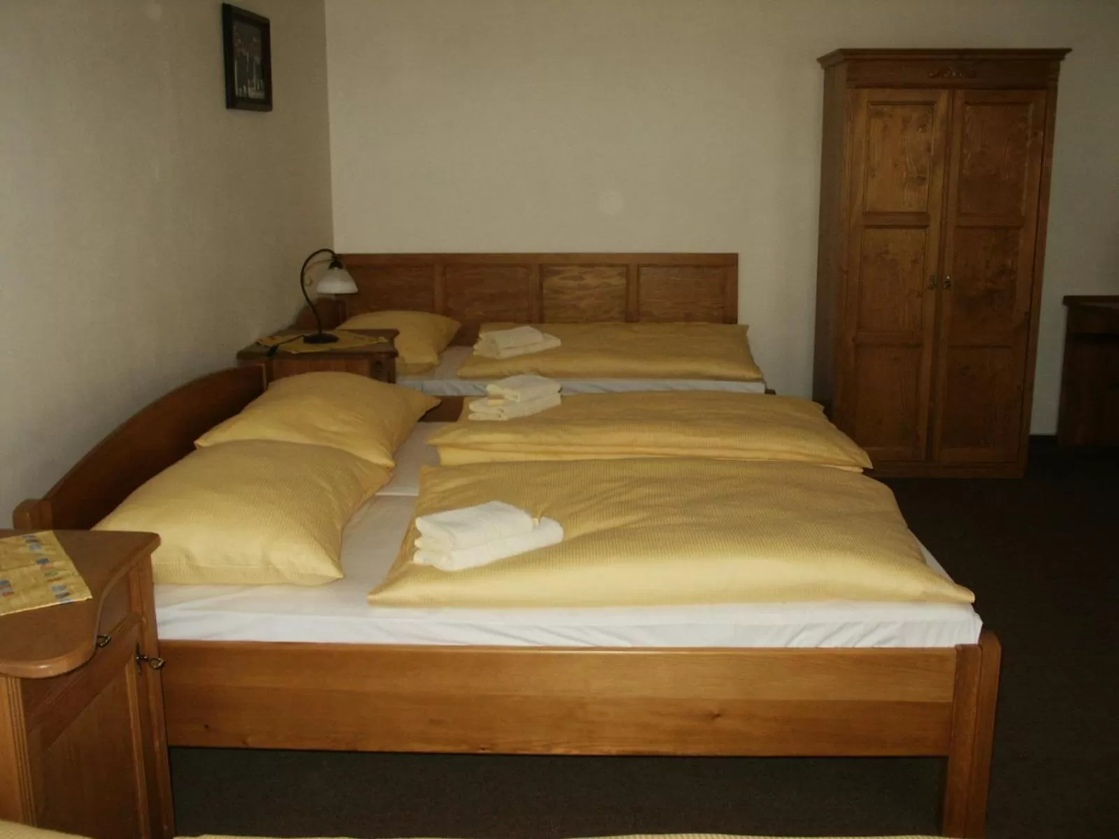 Bed in Hotel Krakonoš