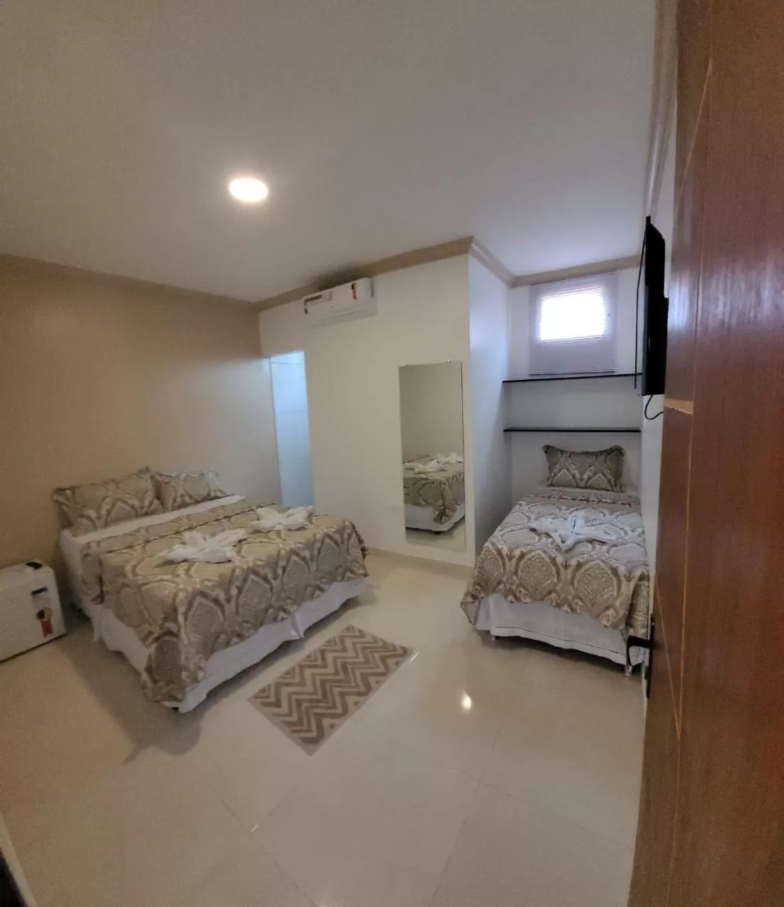 Bed in Pousada La Belle