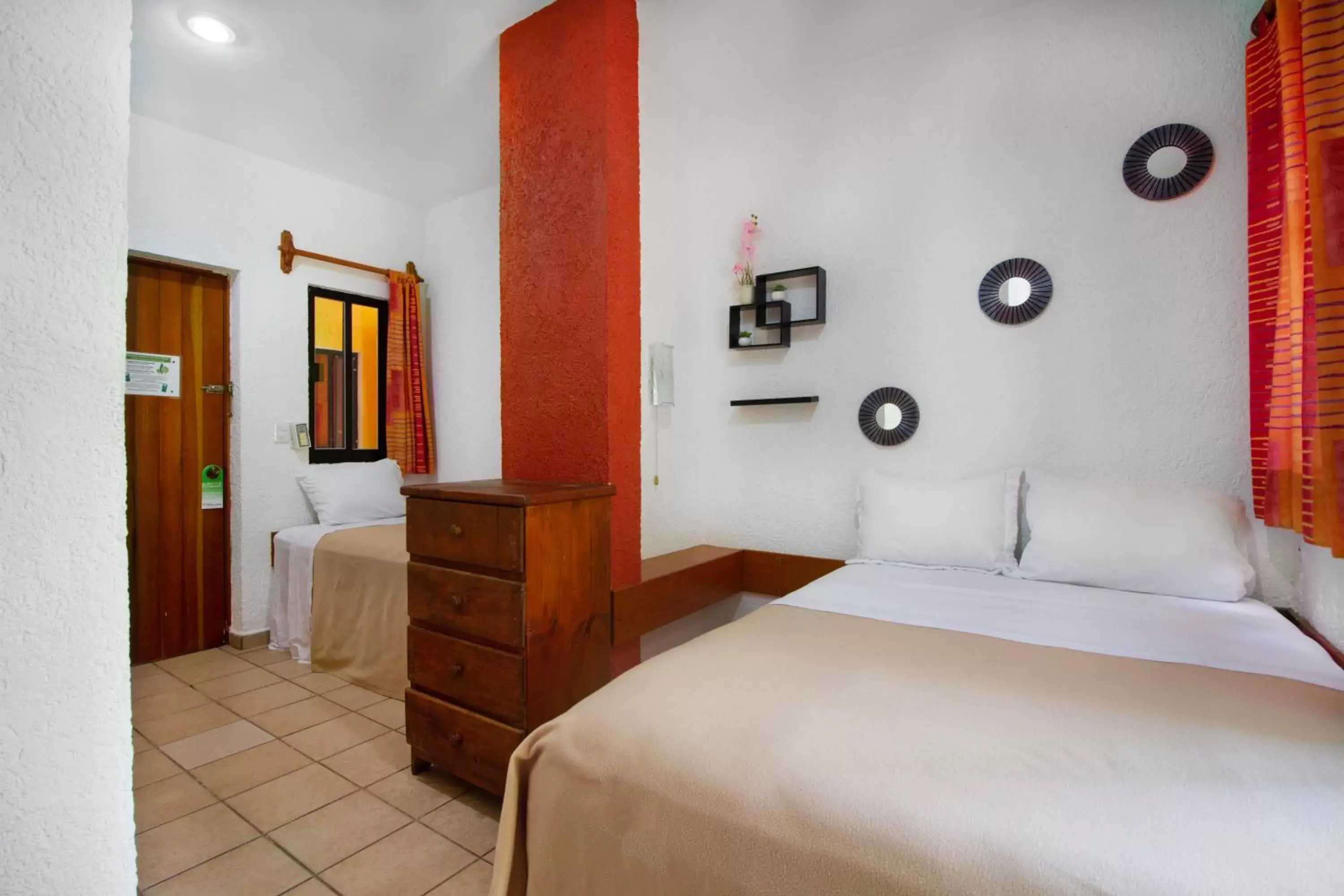 Bed in Hotel Bosque Caribe, 5th Av. zone