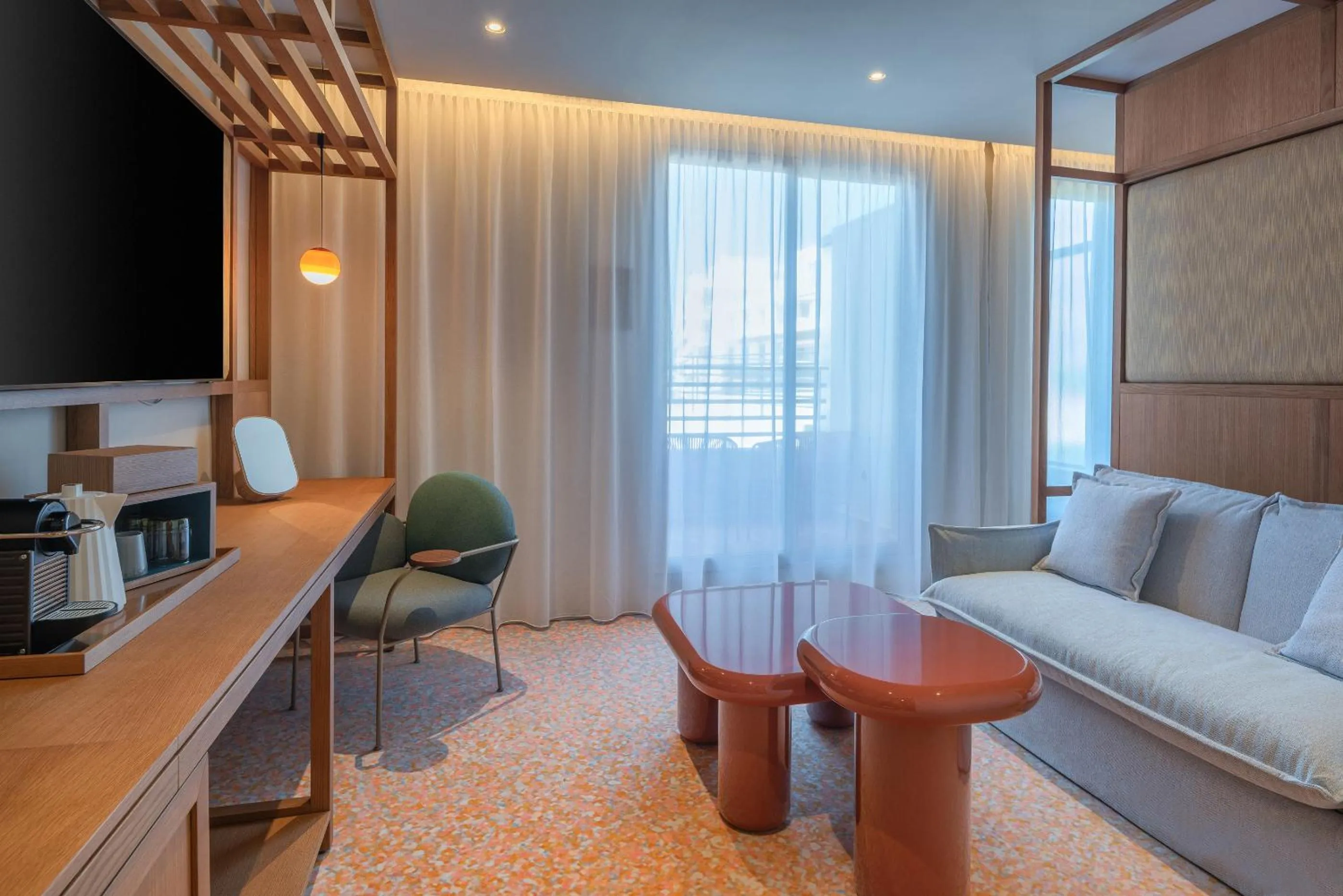 Living room in Canopy by Hilton Cannes