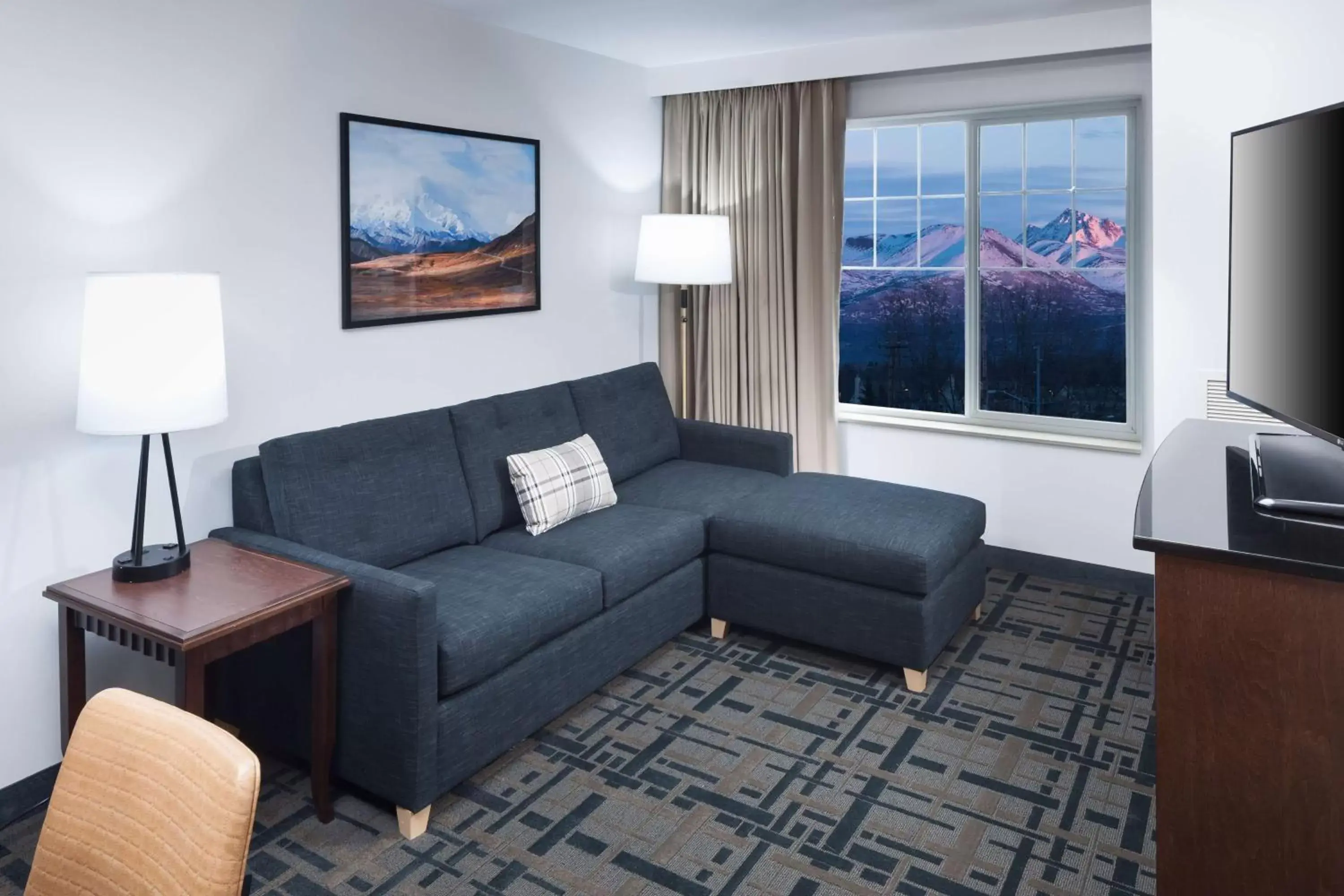 Living room, Seating Area in Embassy Suites Anchorage