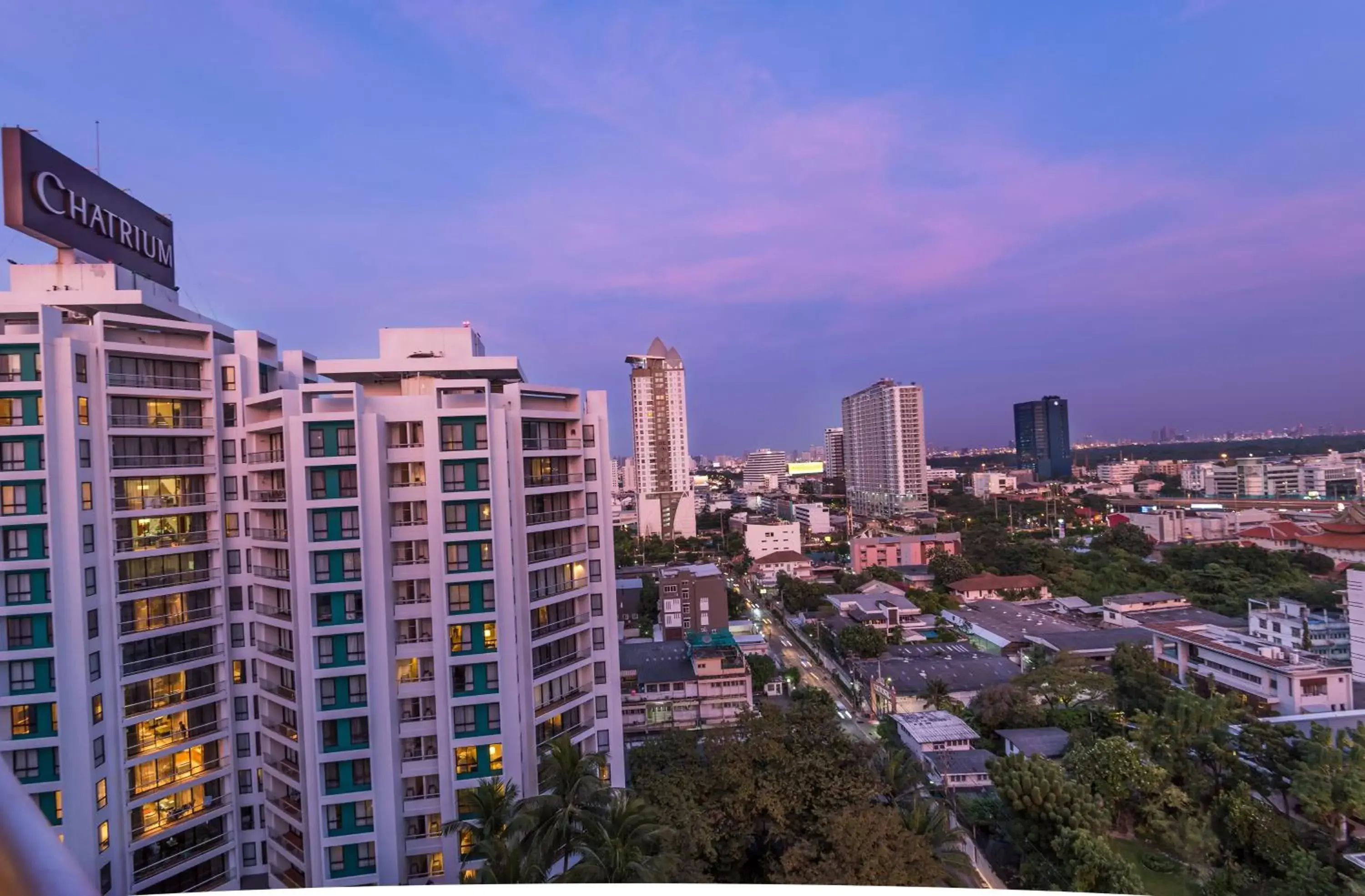 City view in Chatrium Residence Sathon Bangkok