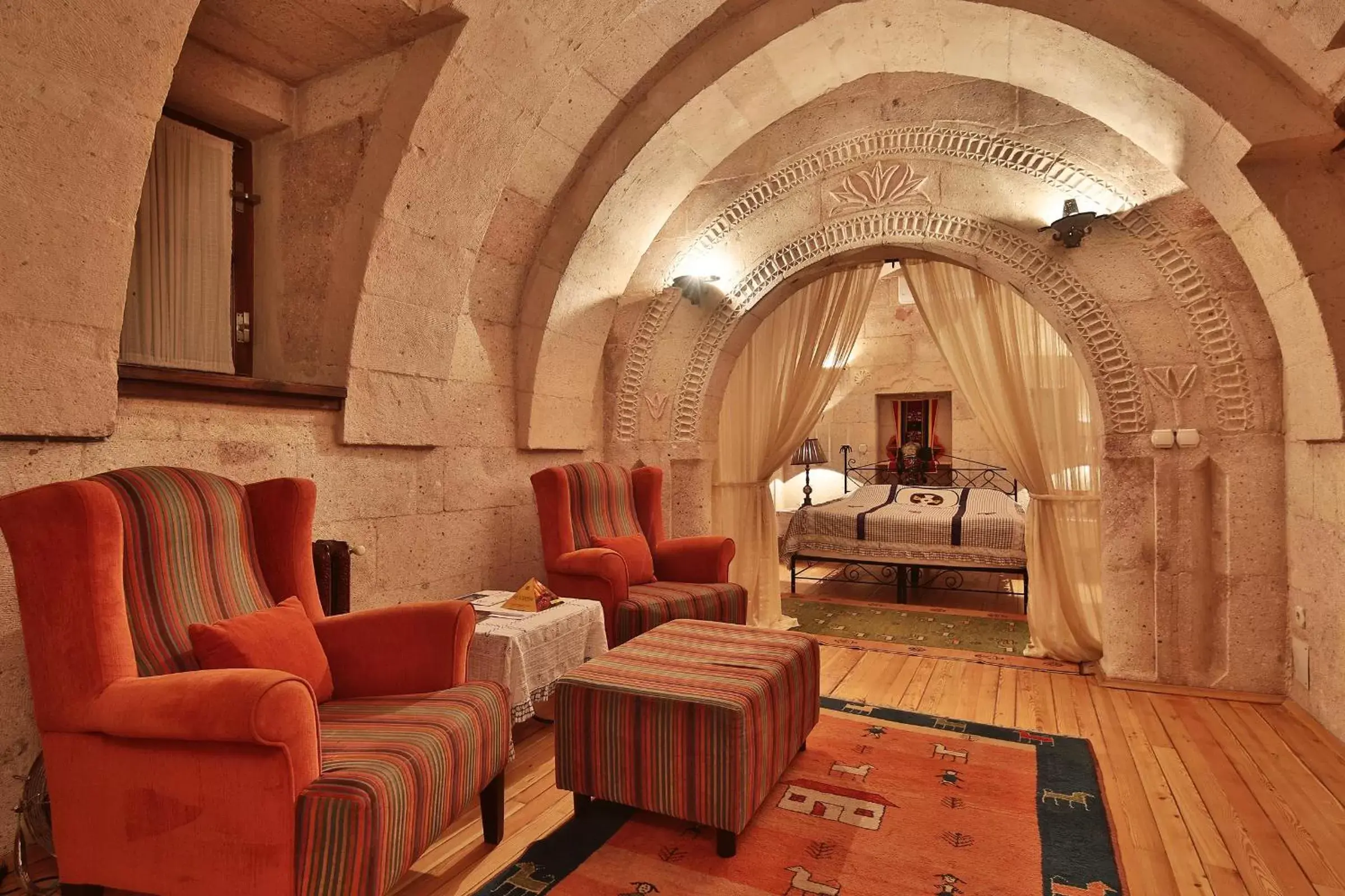 Living room, Seating Area in Cappadocia Cave Suites