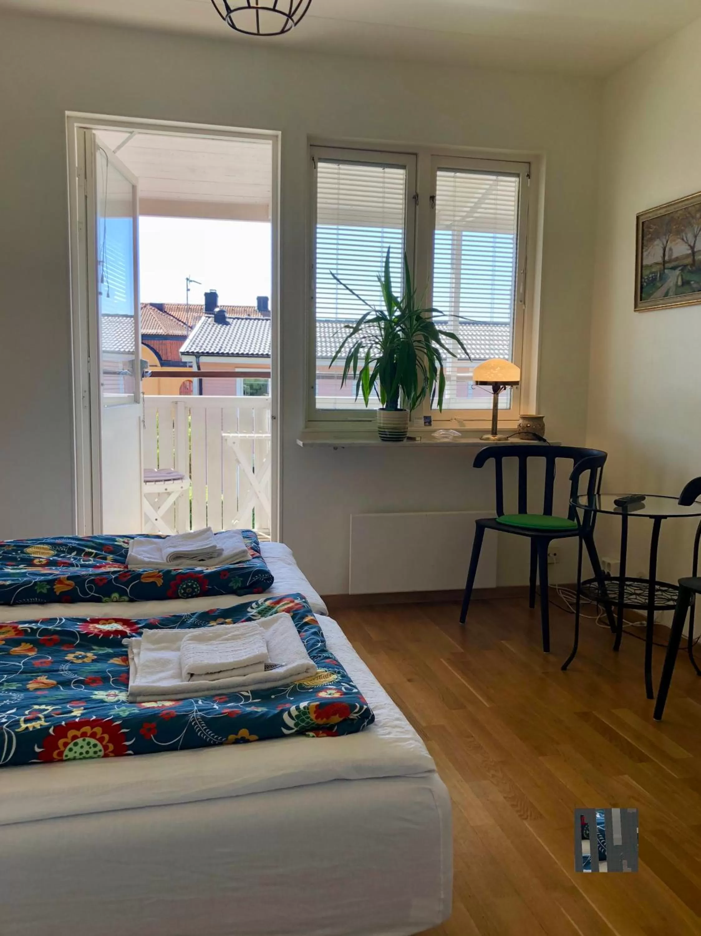 Balcony/Terrace, Bed in Sven Fredriksson Bed & Breakfast