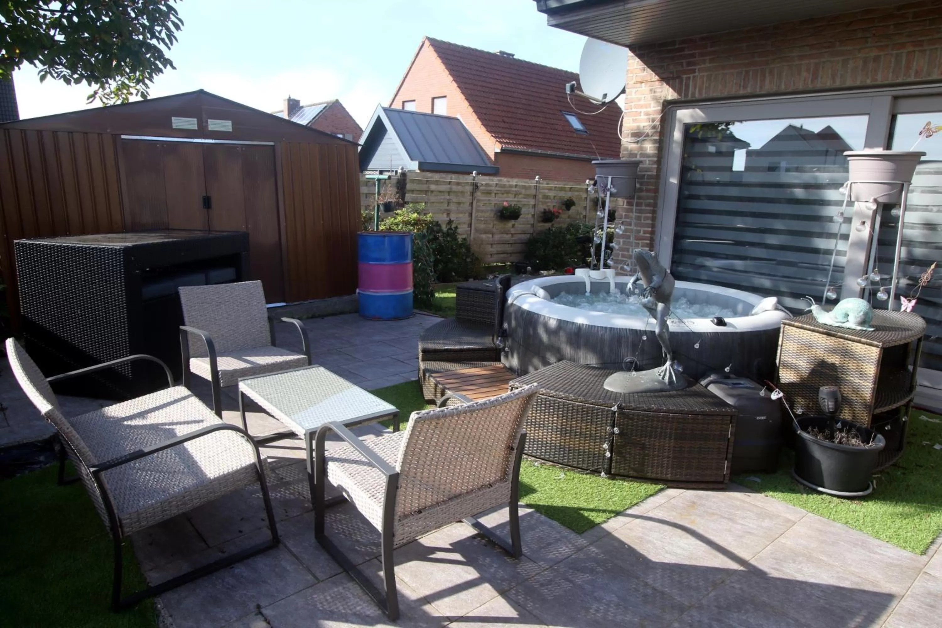 Patio in Chambre d'hôte Blankenberge