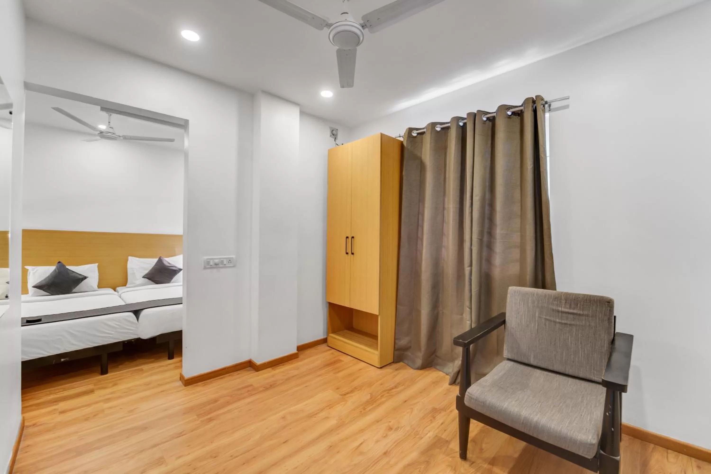 Bed in UPAR Hotels Thoraipakkam, OMR