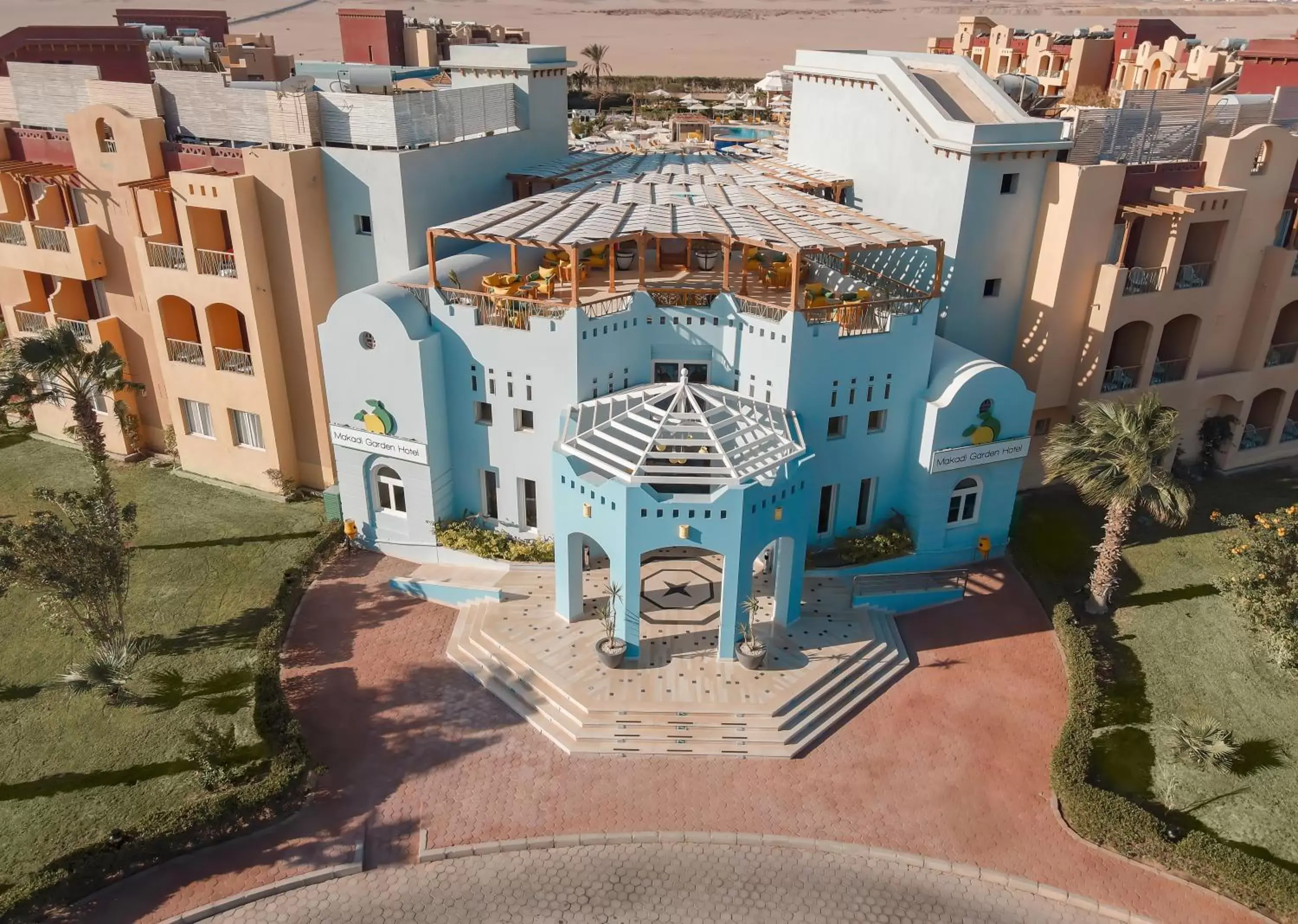 Lobby or reception, Bird's-eye View in Lemon & Soul Makadi Garden