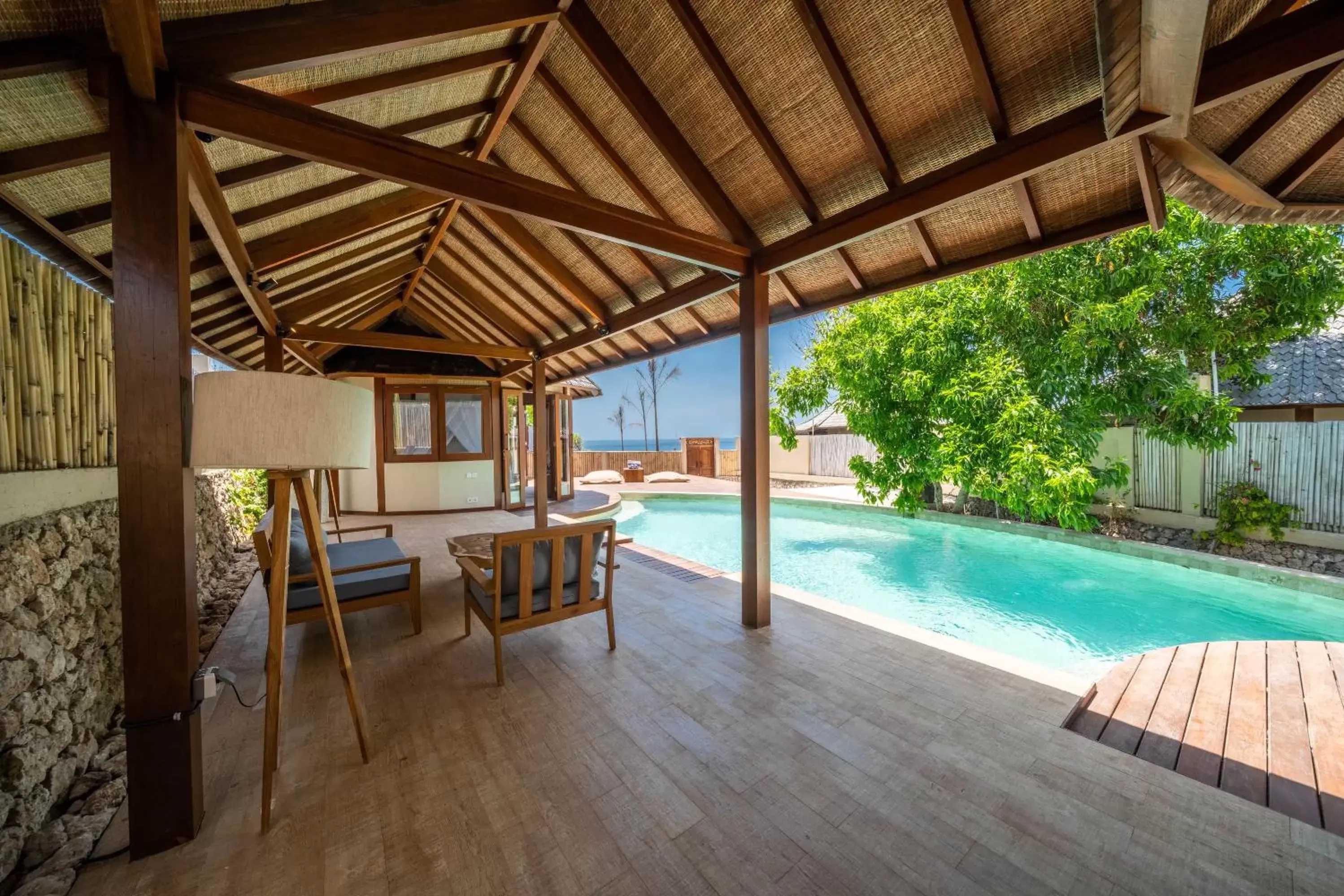 Patio, Swimming Pool in Blue Lagoon Avia Villas