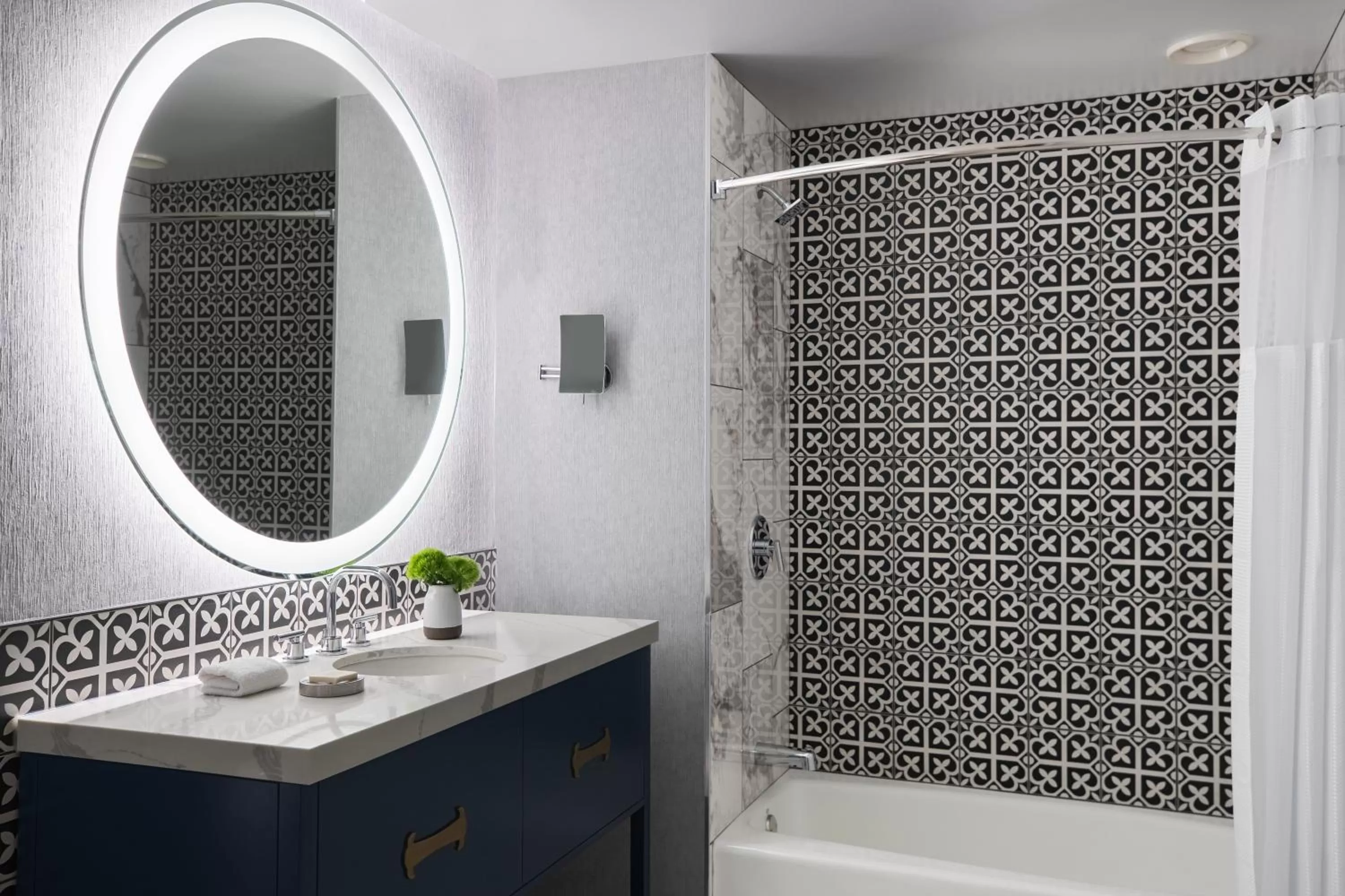 Shower in Kimpton Hotel Monaco Chicago, an IHG Hotel