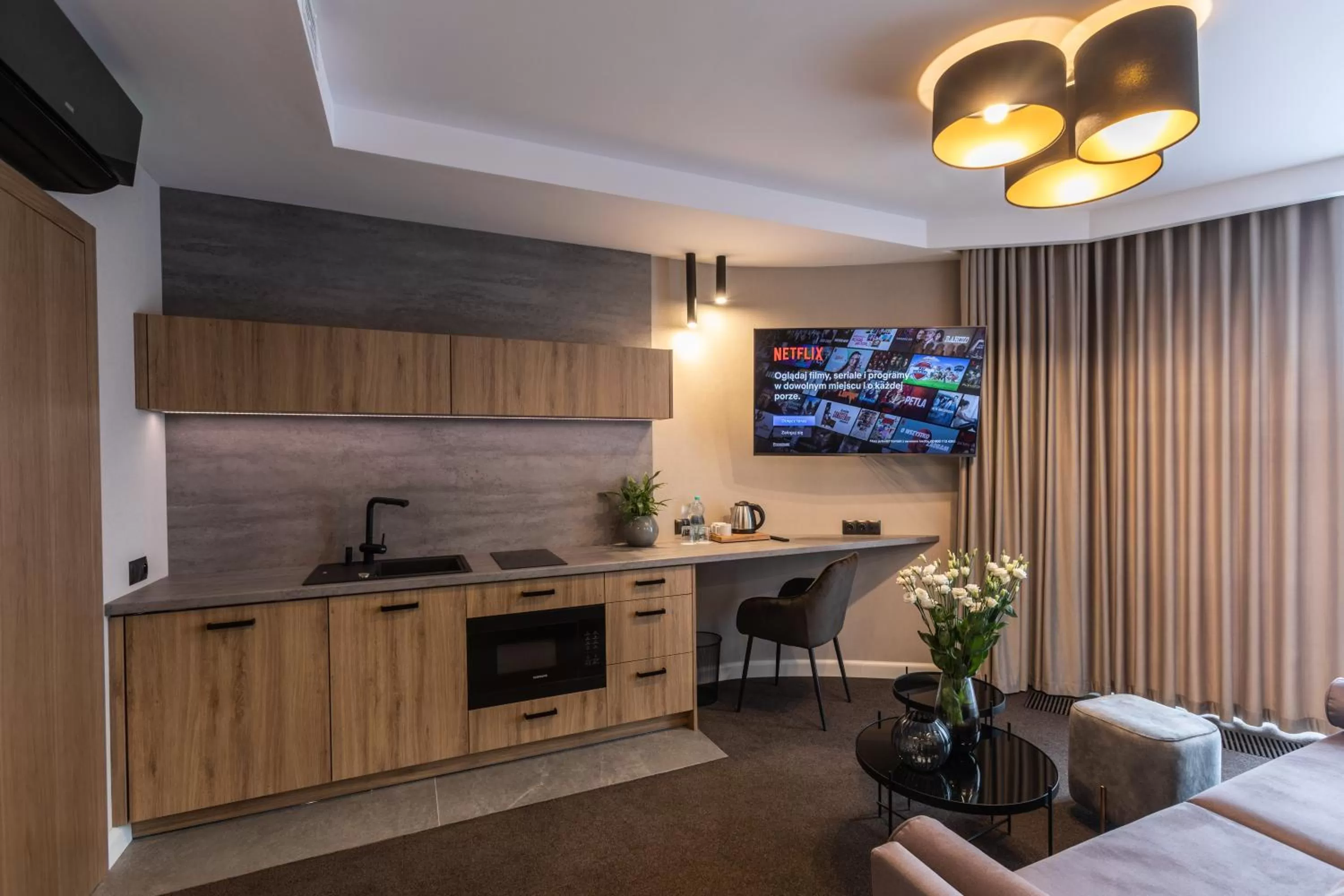 Kitchen or kitchenette in Apartamenty Green Place