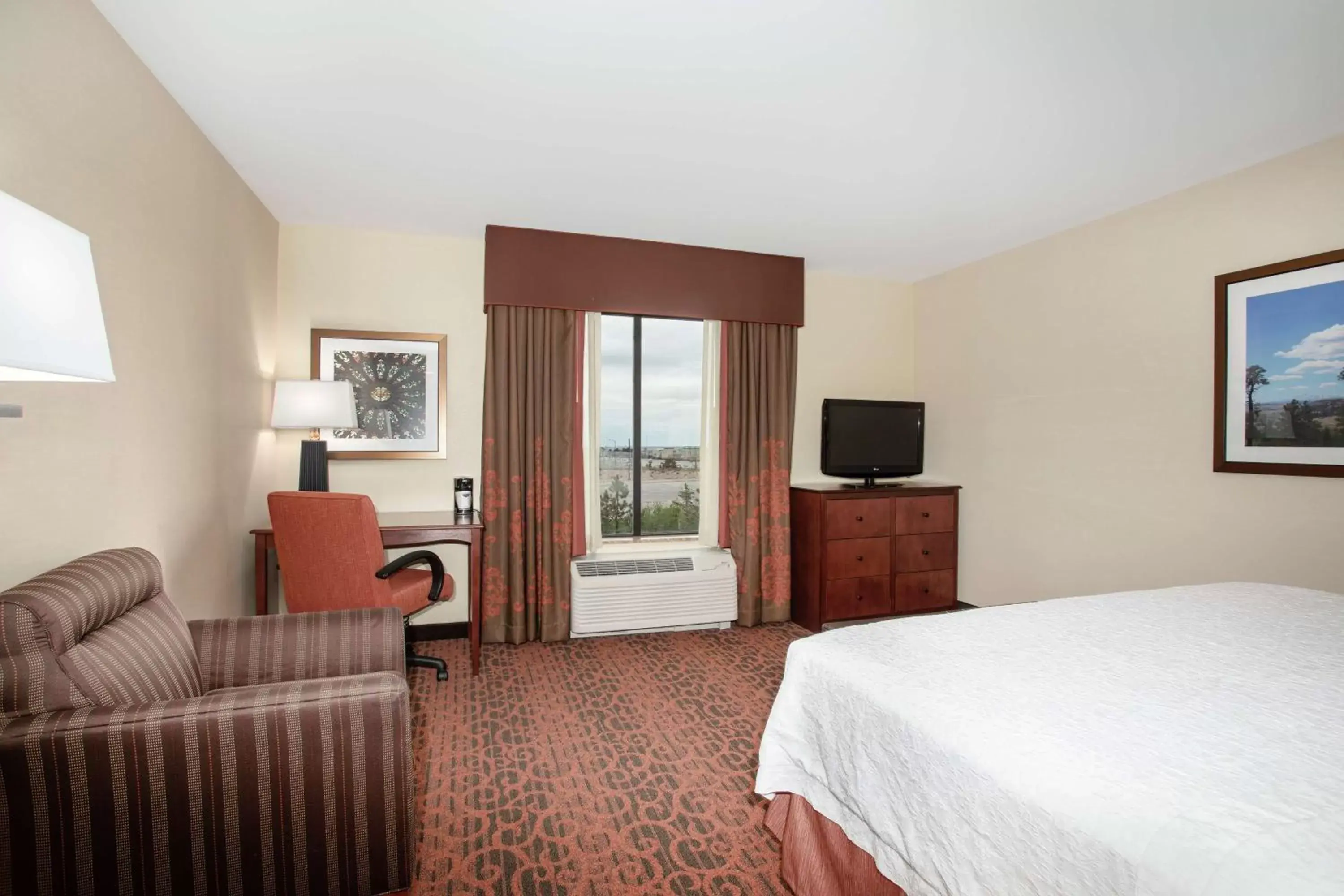 Bedroom, TV/Entertainment Center in Hampton Inn and Suites Denver/South-RidgeGate