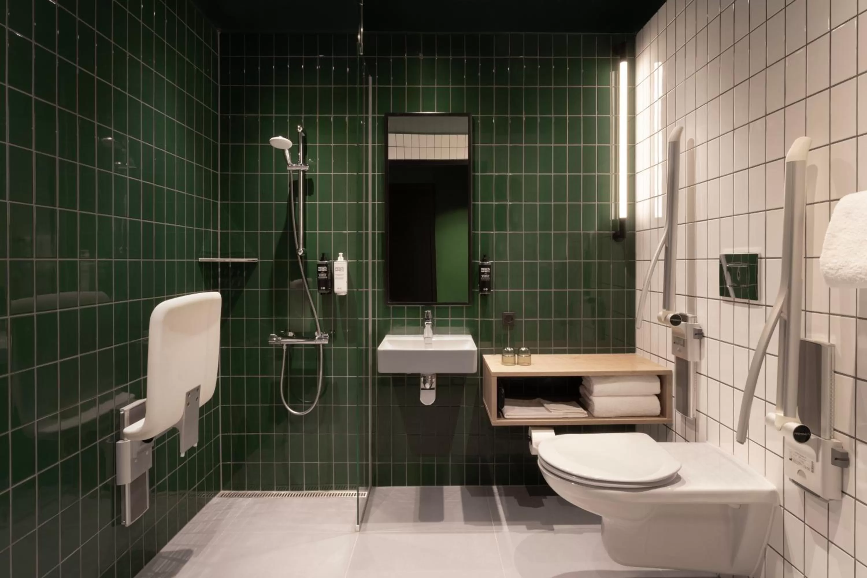 Bathroom in ibis Styles Copenhagen Orestad