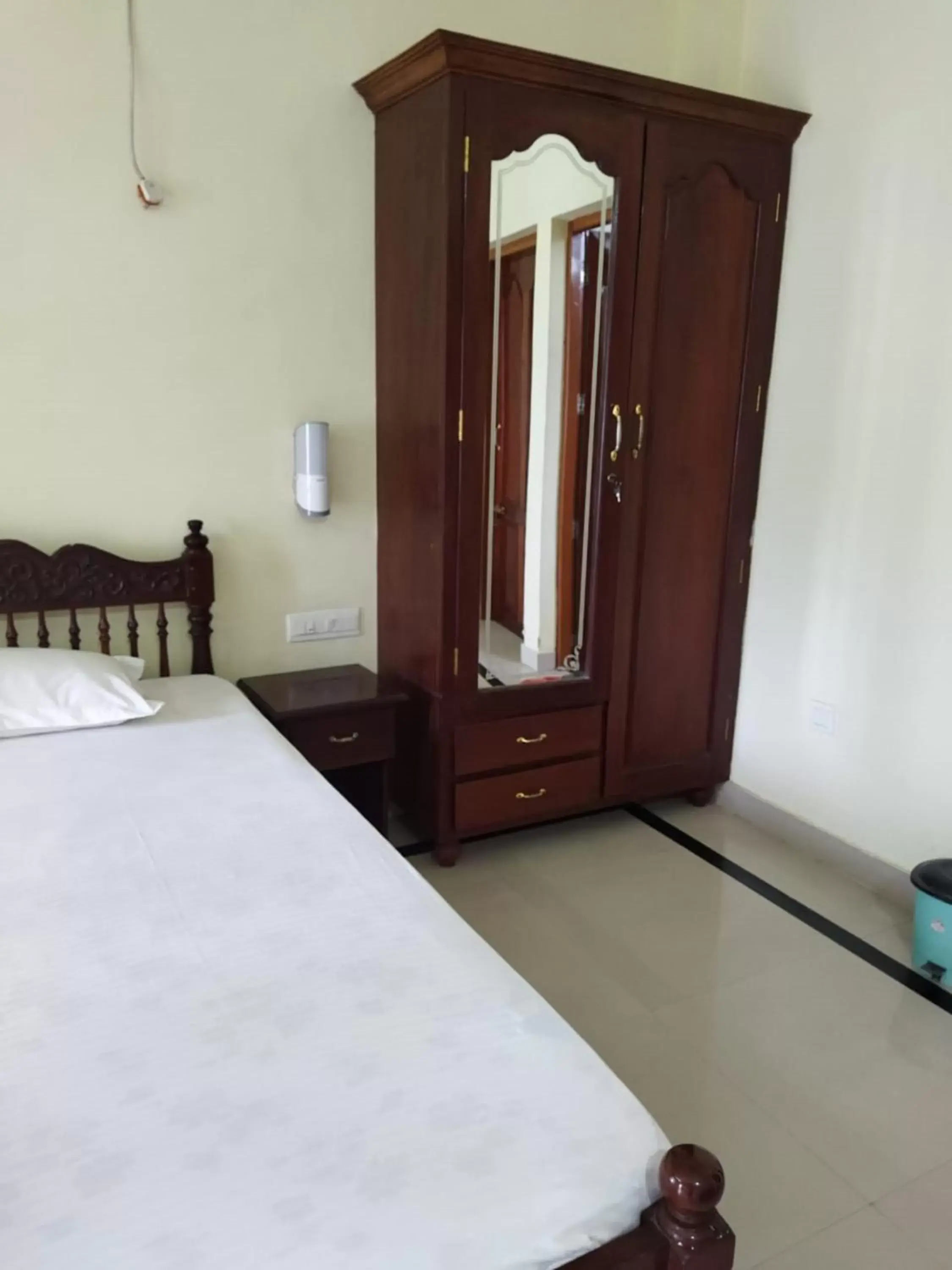 Bed in Sree Mookambika Beach Resort Bed in Sree Mookambika Beach Resort