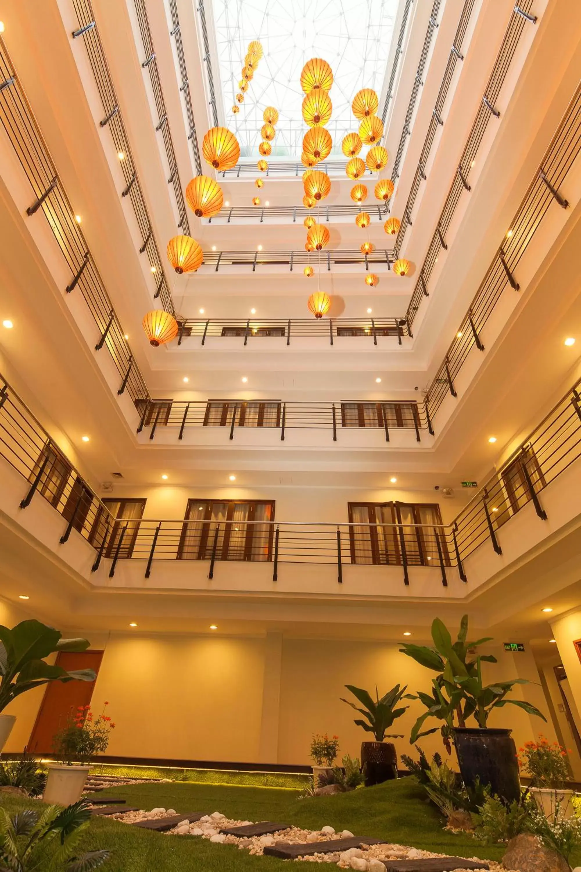 Inner courtyard view in Vien Dong Hotel