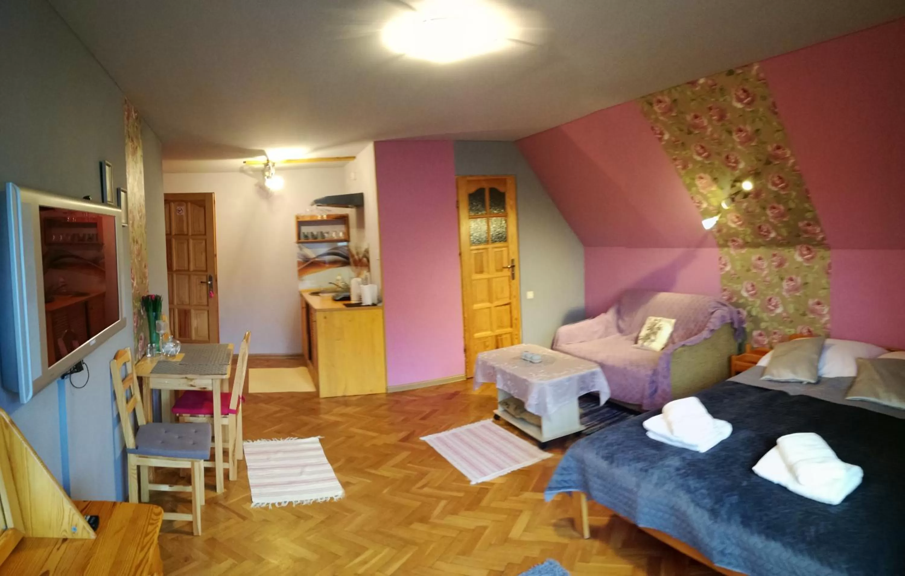 Apartment with Kitchenette and Sofa Bed in Willa Mozaika