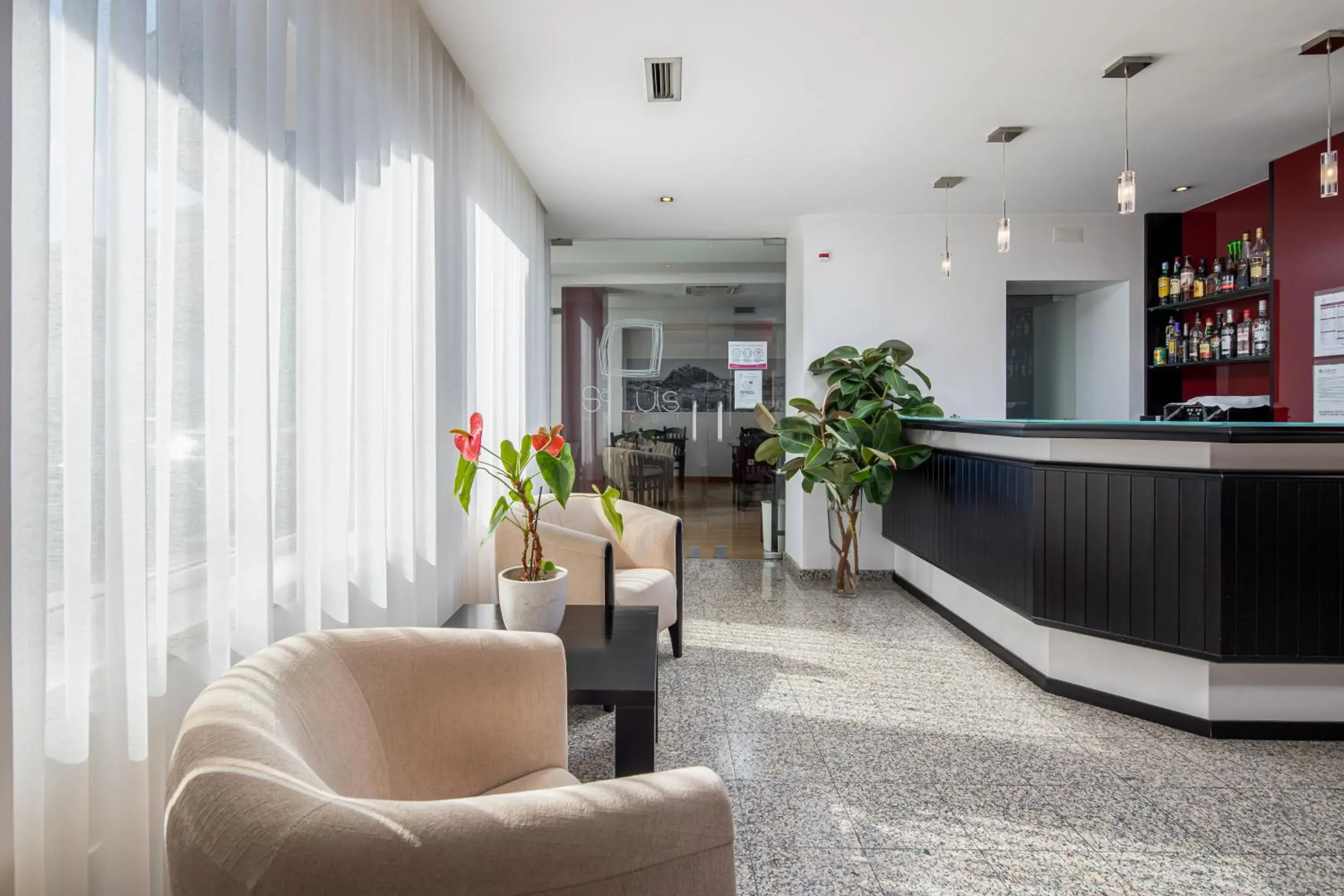 Communal lounge/ TV room, Lobby/Reception in Hotel Sao Luis