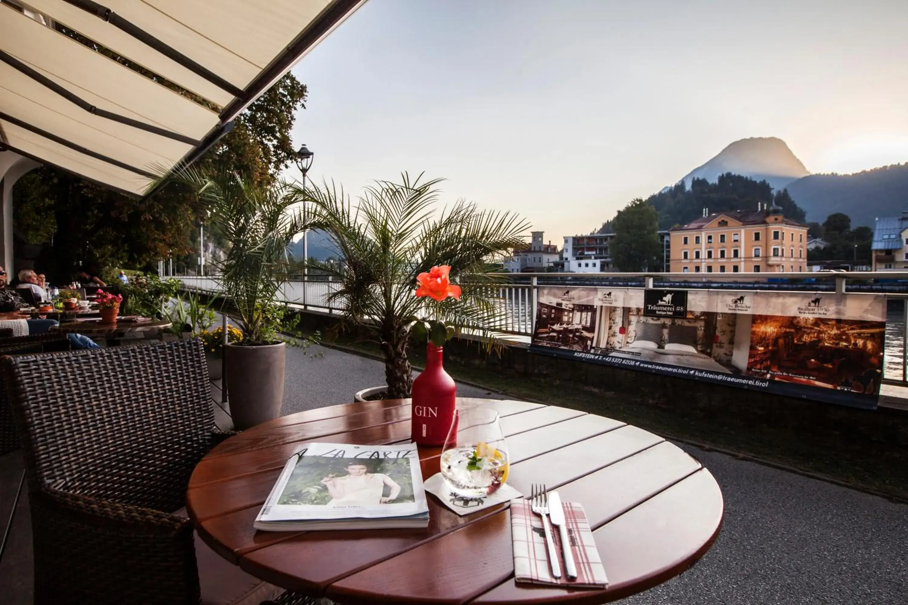 Balcony/Terrace in Boutique Hotel im Auracher Lochl