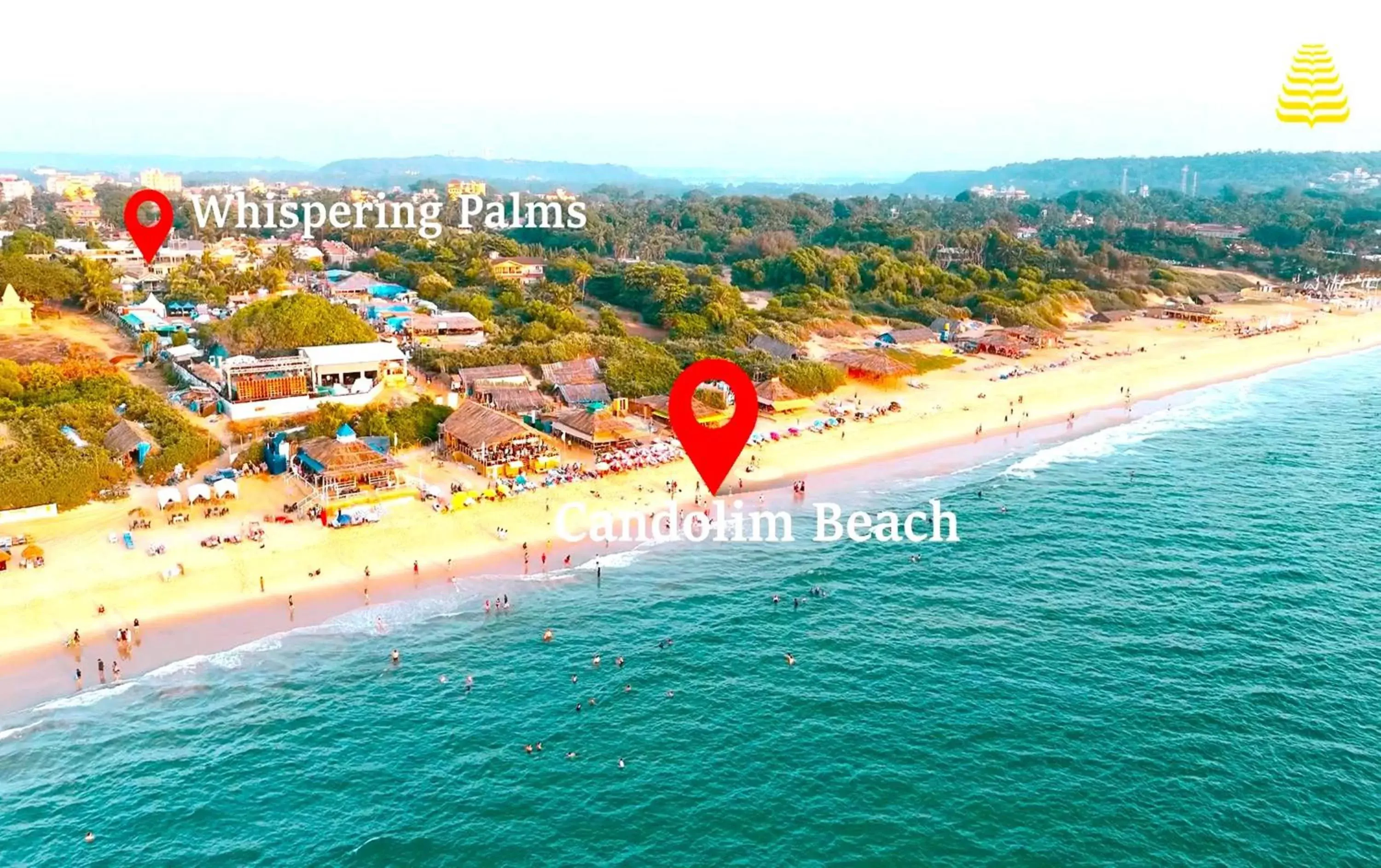 Nearby landmark, Bird's-eye View in Whispering Palms Beach Resort