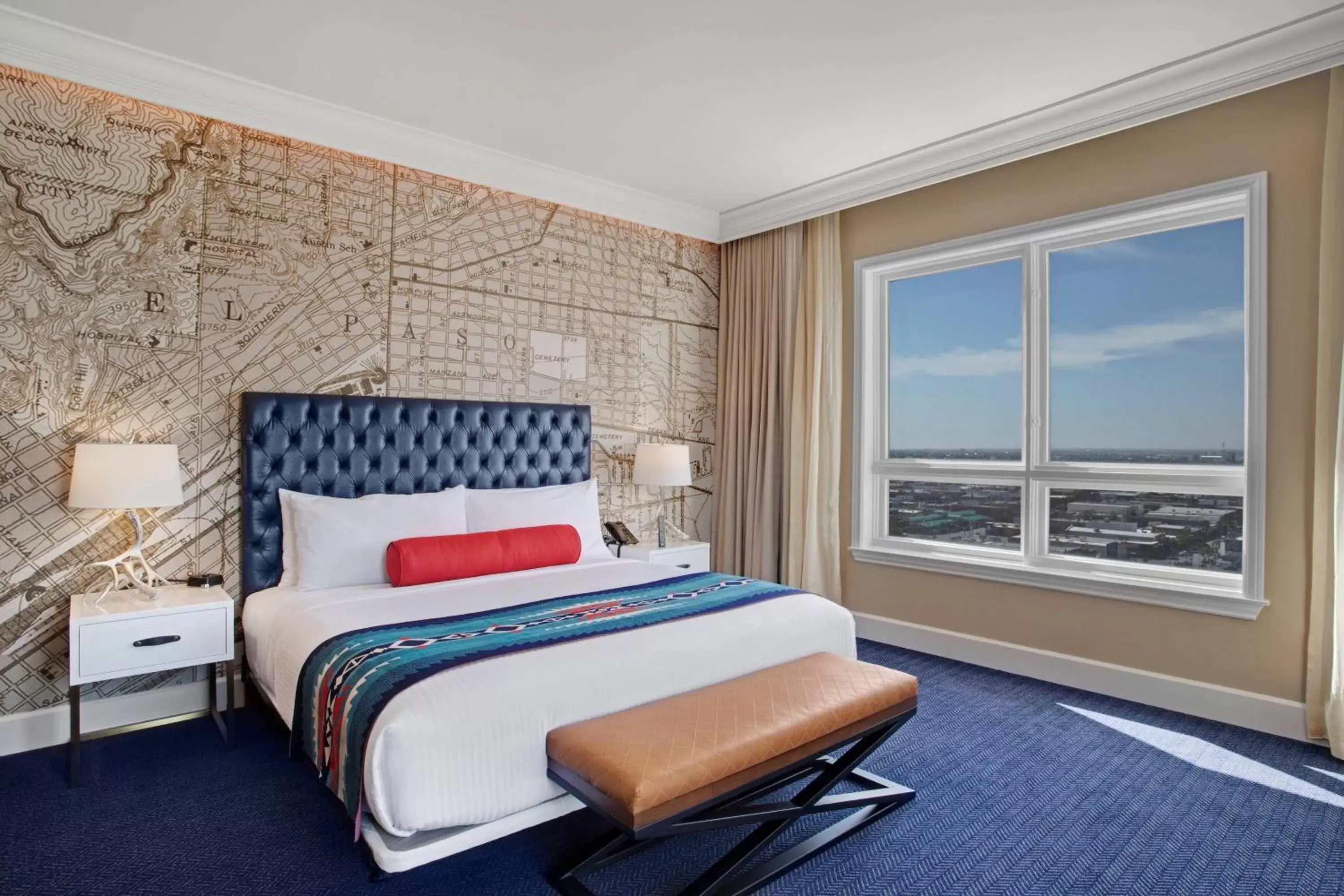 Southwest King Room with Roll-In Shower - Mobility and Hearing Accessible in Hotel Paso Del Norte, Autograph Collection Southwest King Room with Roll-In Shower - Mobility and Hearing Accessible in Hotel Paso Del Norte, Autograph Collection