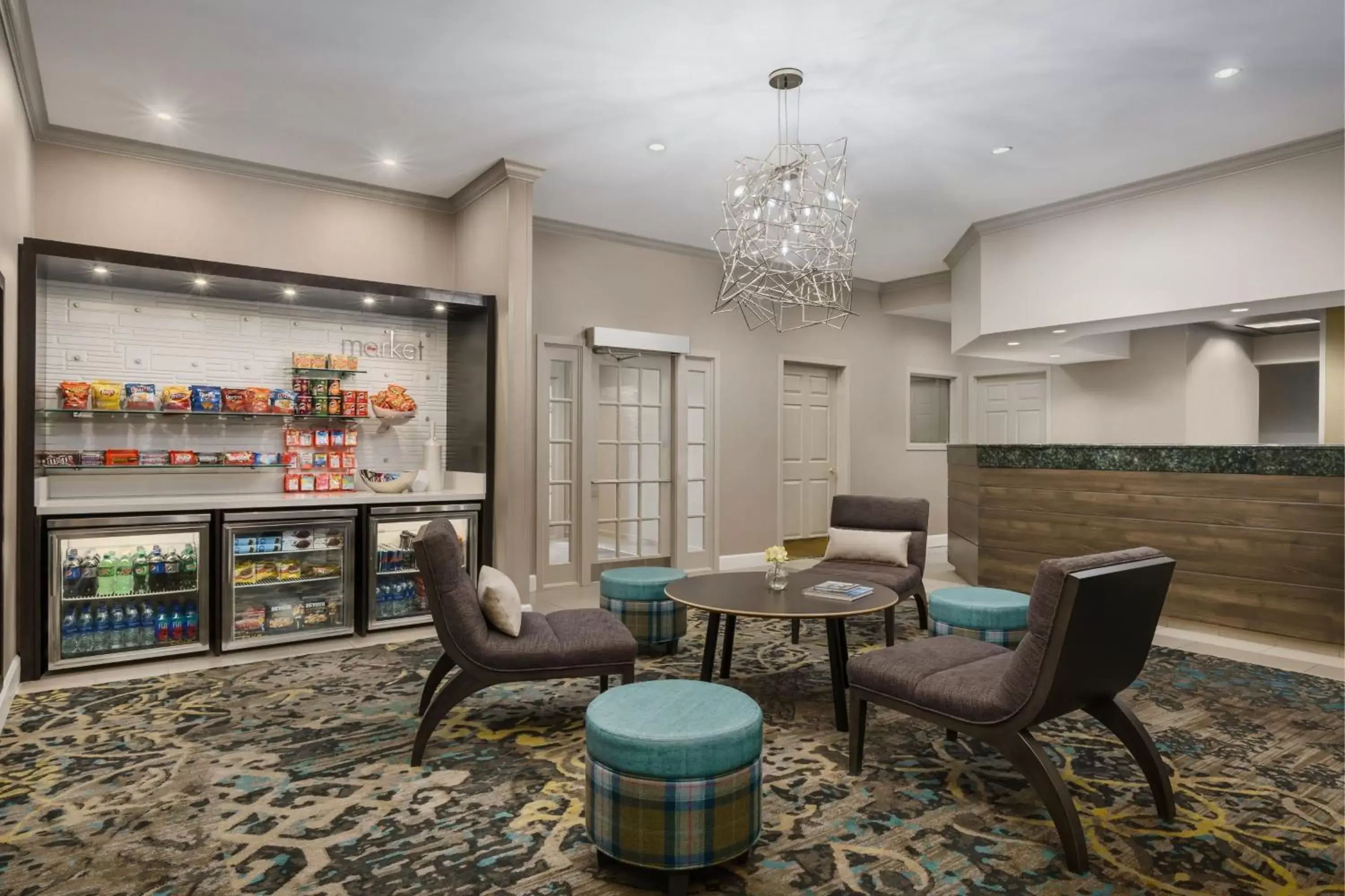 Lobby or reception, Lounge/Bar in Residence Inn Gaithersburg Washingtonian Center