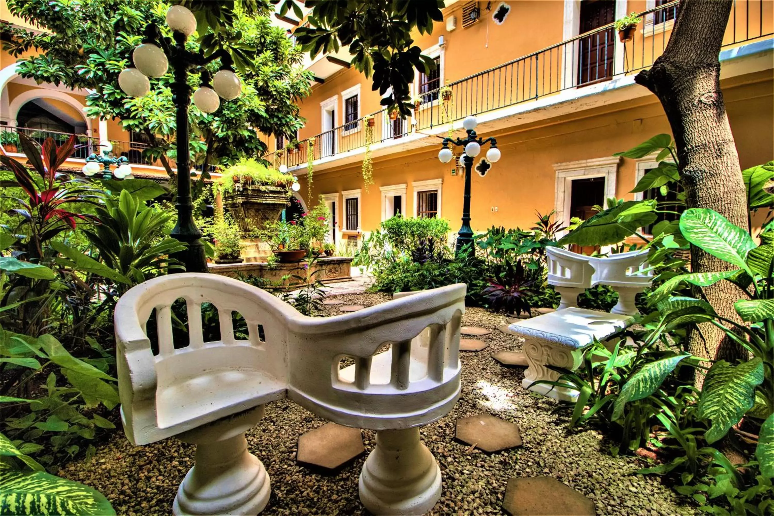 Garden in Hotel Caribe Merida Yucatan