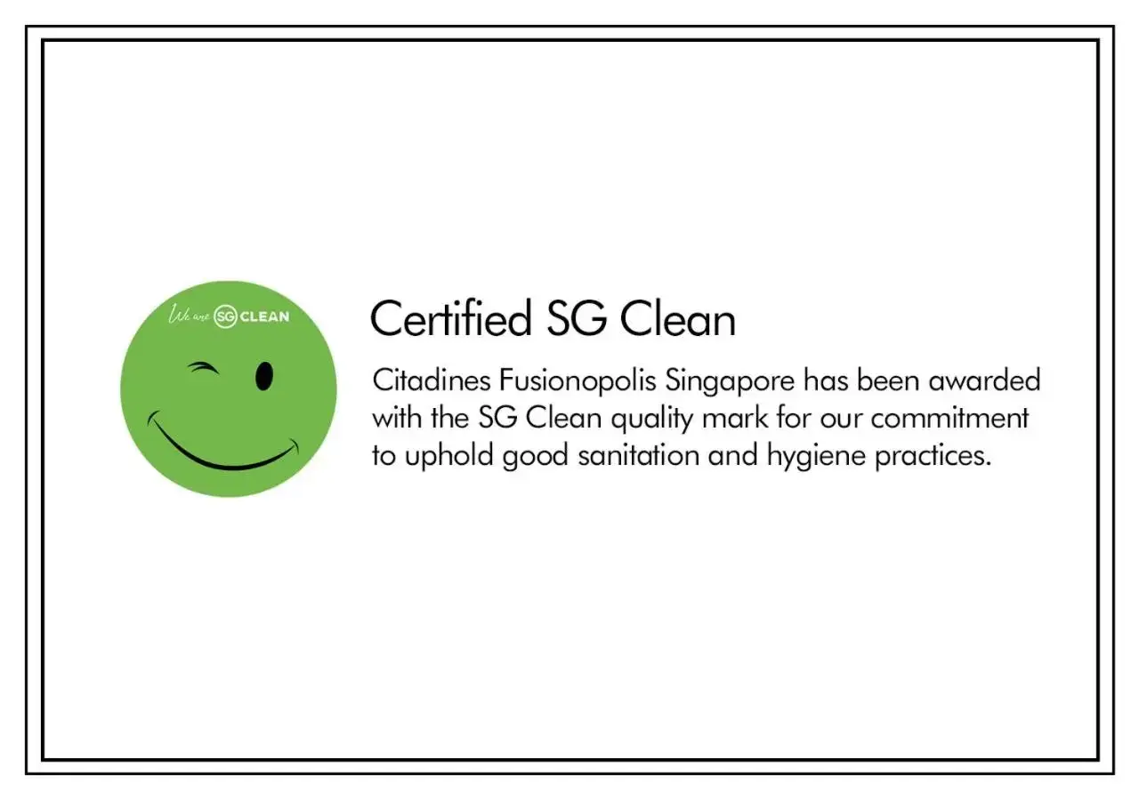 Certificate/Award in Citadines Fusionopolis Singapore