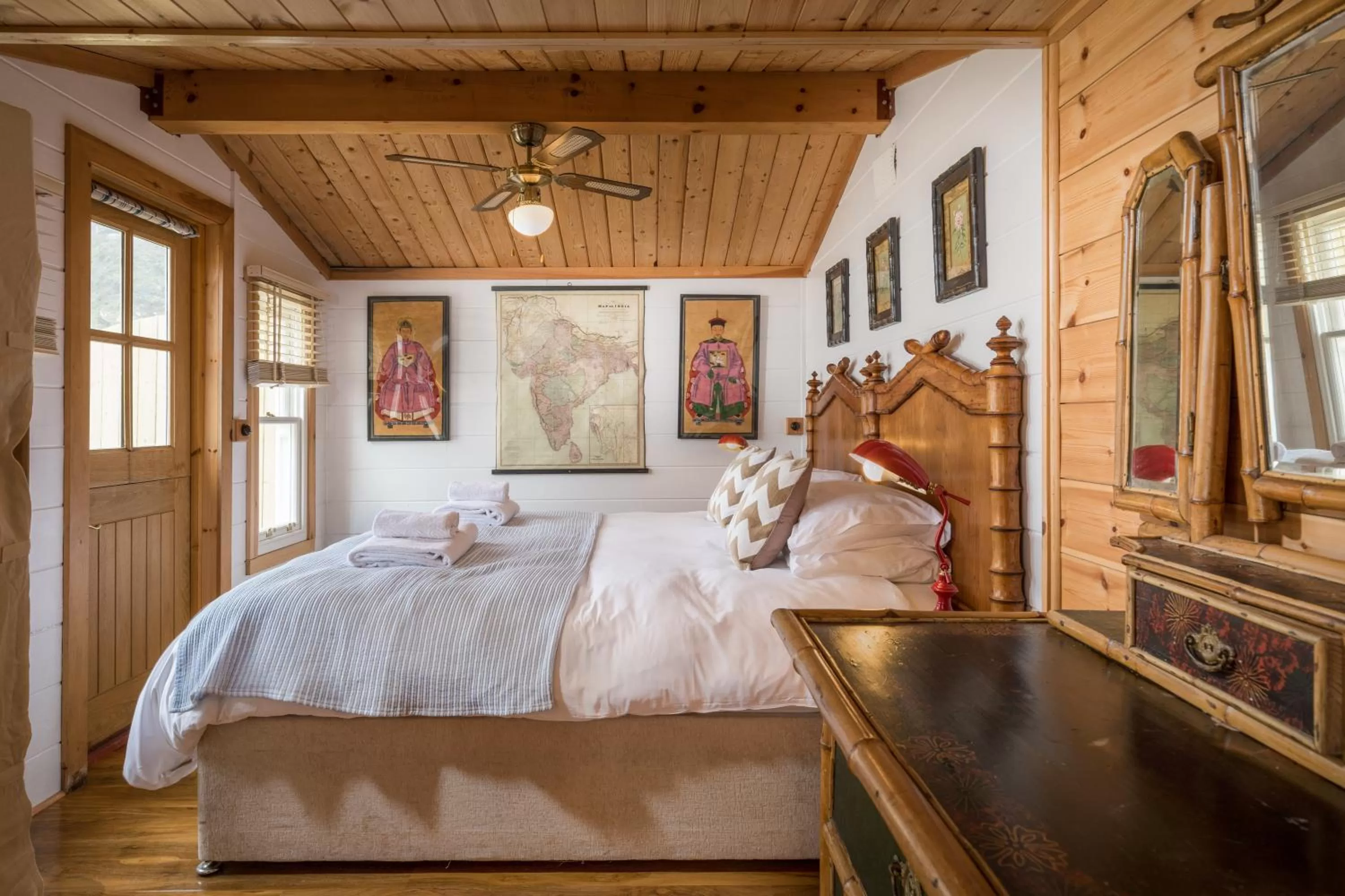 Bedroom, Bed in Tolcarne Beach Colonial Restaurant and Rooms