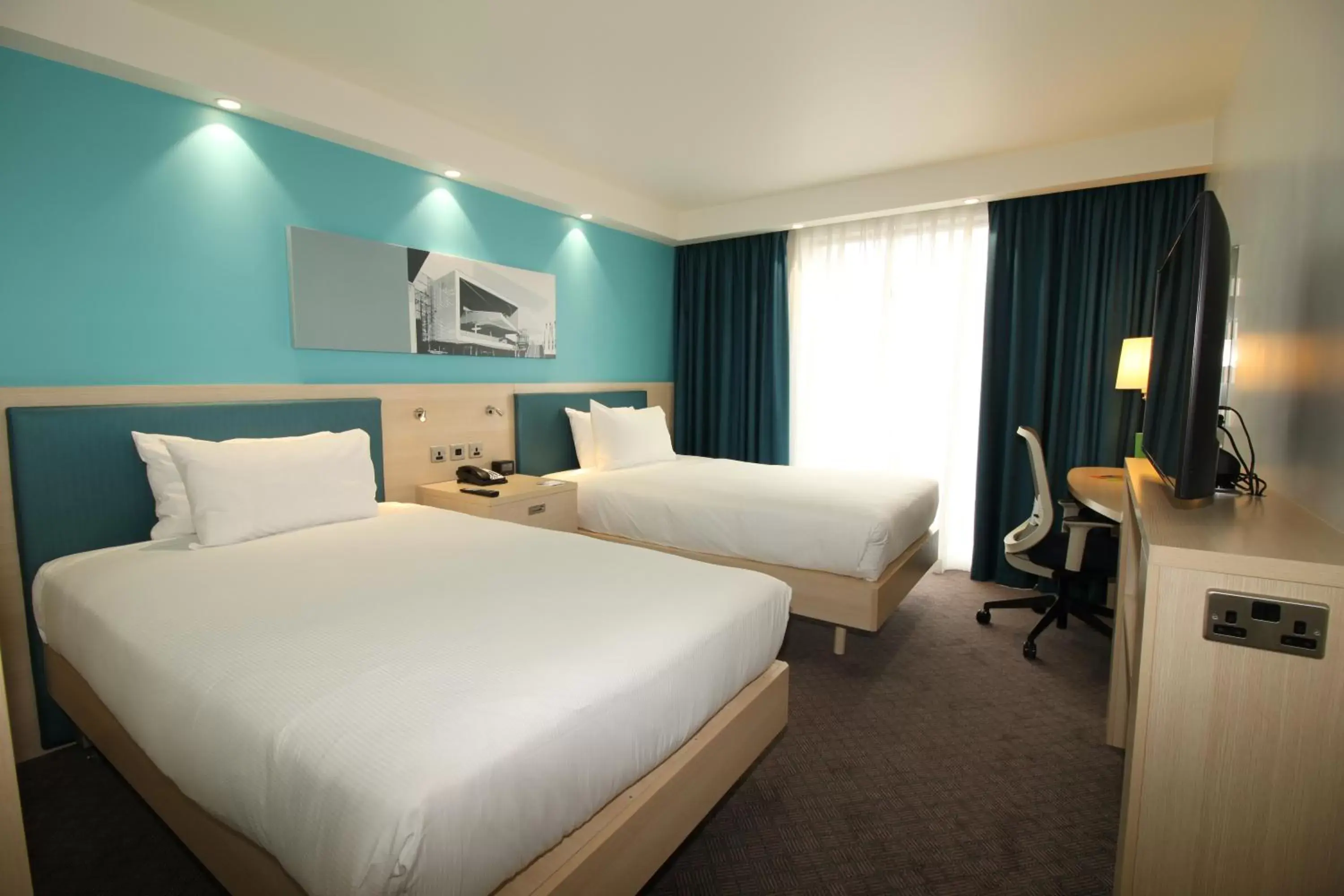 Bedroom, Bed in Hampton By Hilton London Docklands