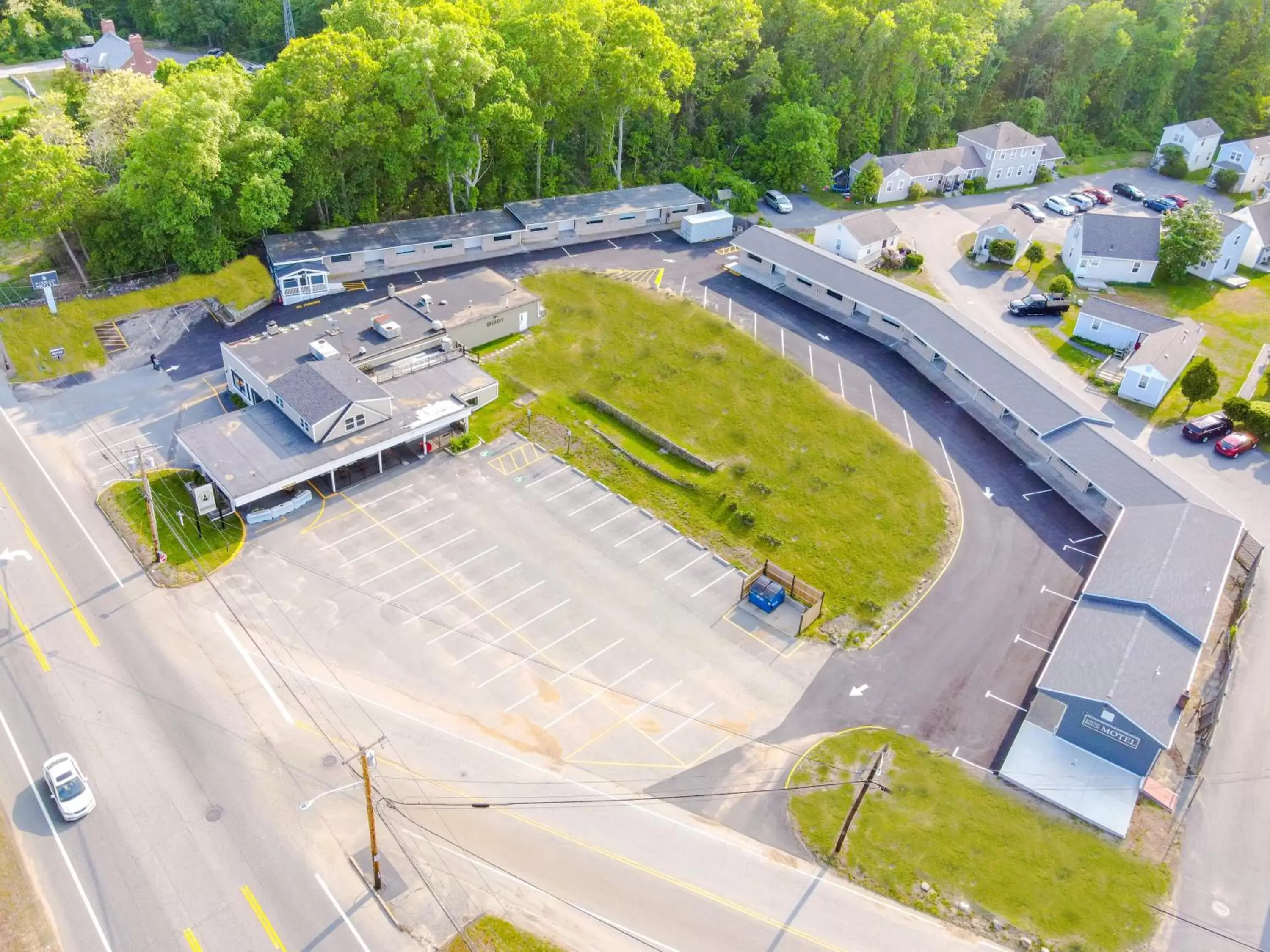 Property building, Bird's-eye View in Blue Beach Motel Providence North Kingstown