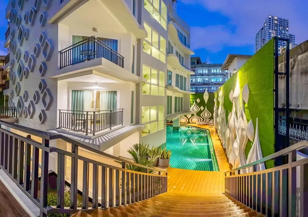 Property building, Pool View in Anajak Bangkok Hotel - SHA Plus