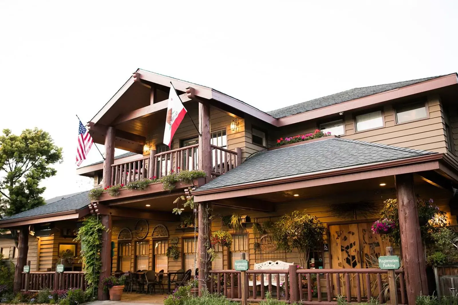 Property building in Cambria Pines Lodge Property building in Cambria Pines Lodge