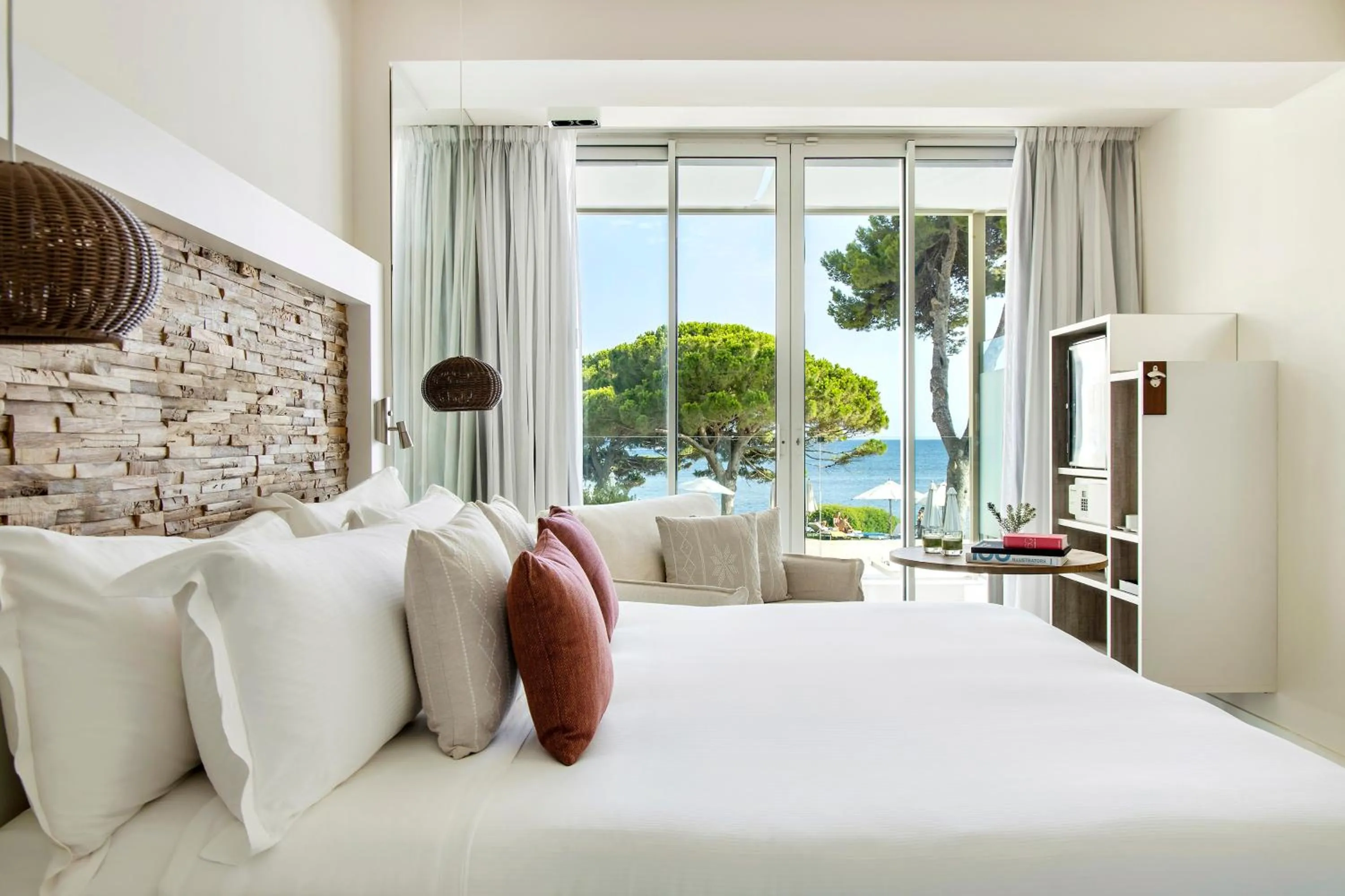 View (from property/room), Bed in ME Ibiza - The Leading Hotels of the World