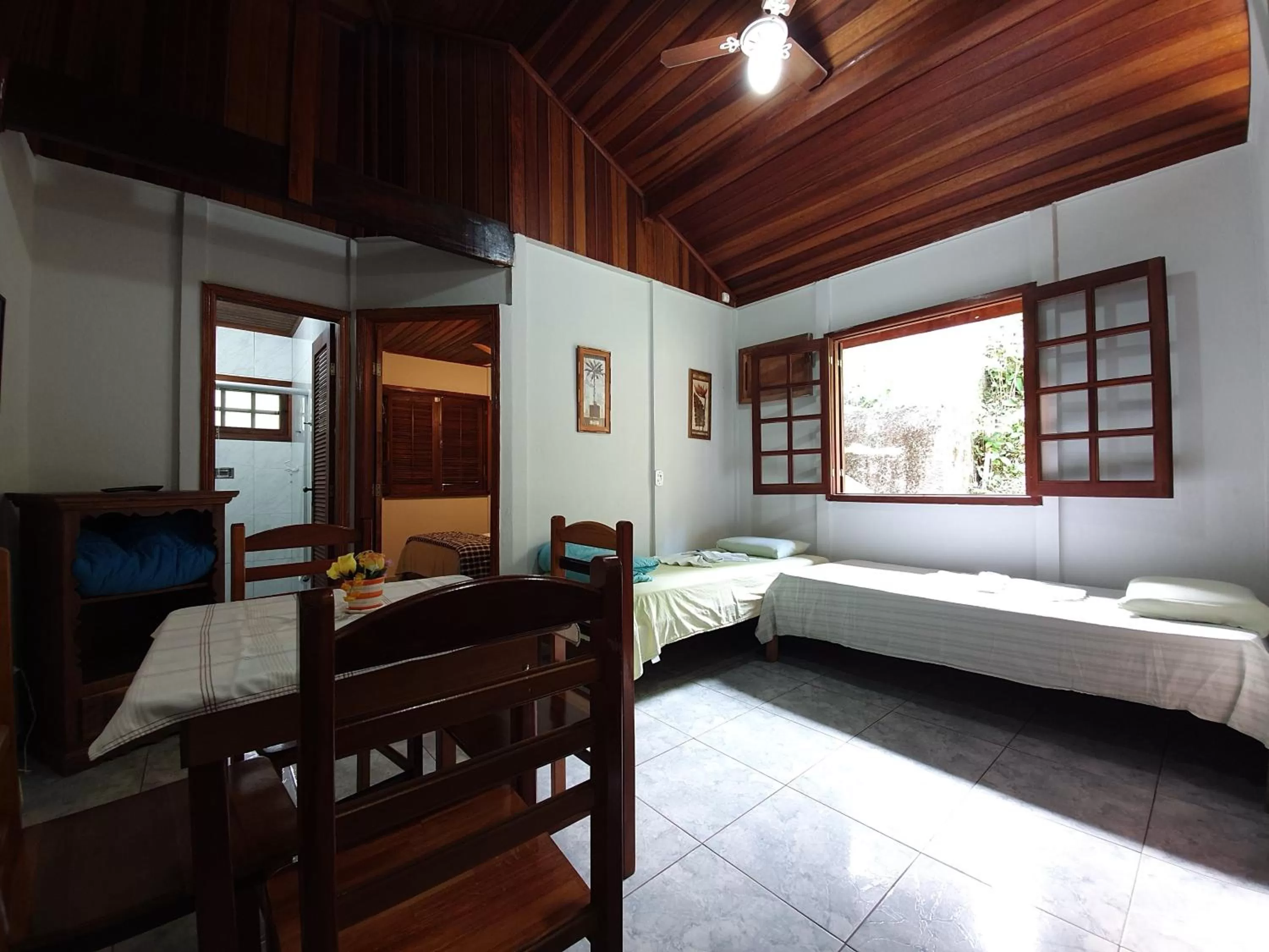 Bed in Pousada Canto do Curió Paraty