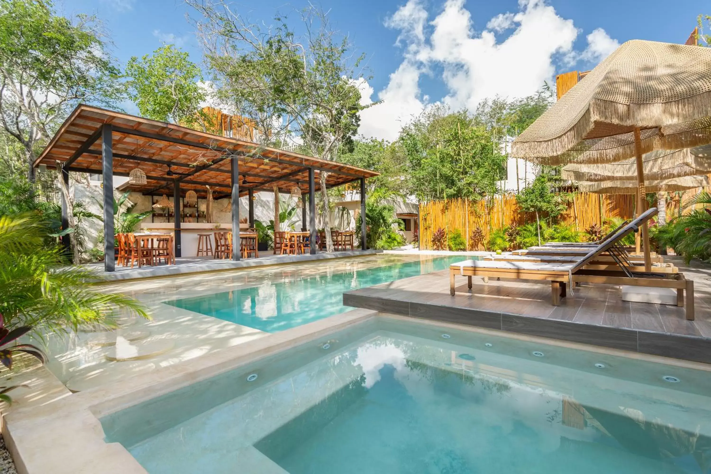 Natural landscape, Swimming Pool in Atman Residences Tulum Hotel