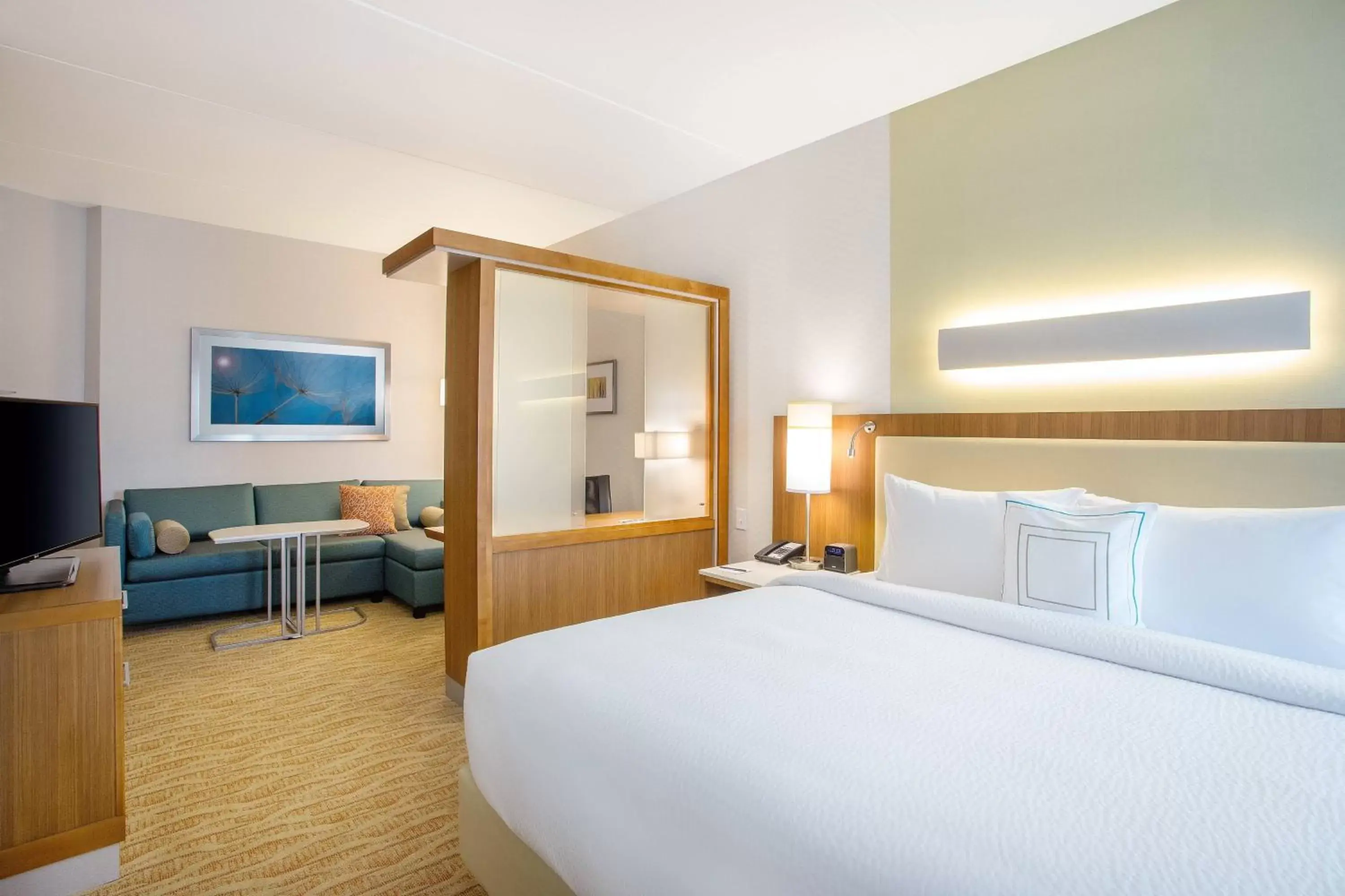 Bedroom, Bed in SpringHill Suites by Marriott Mount Laurel