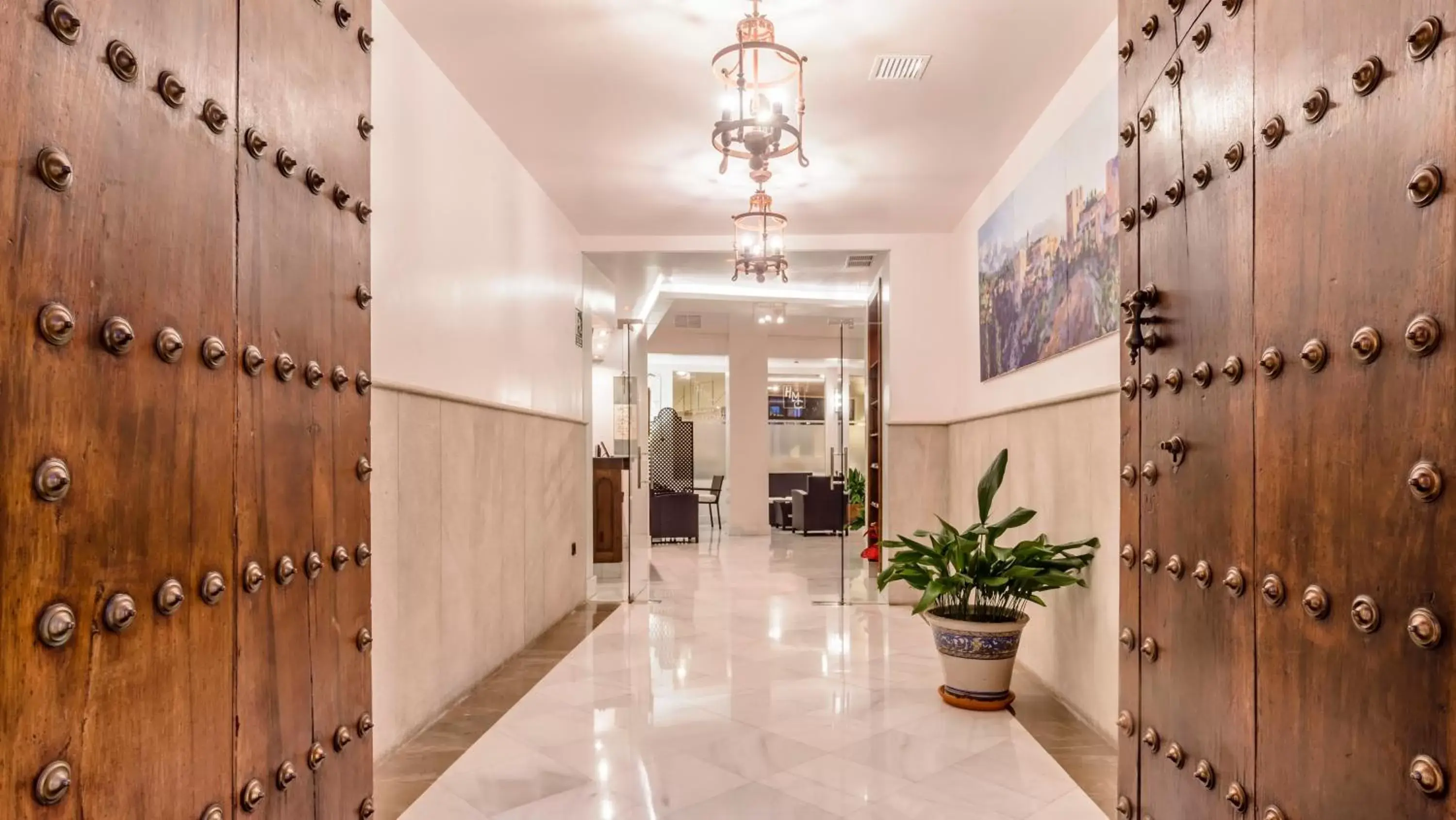 Lobby or reception in Monjas del Carmen Hotel