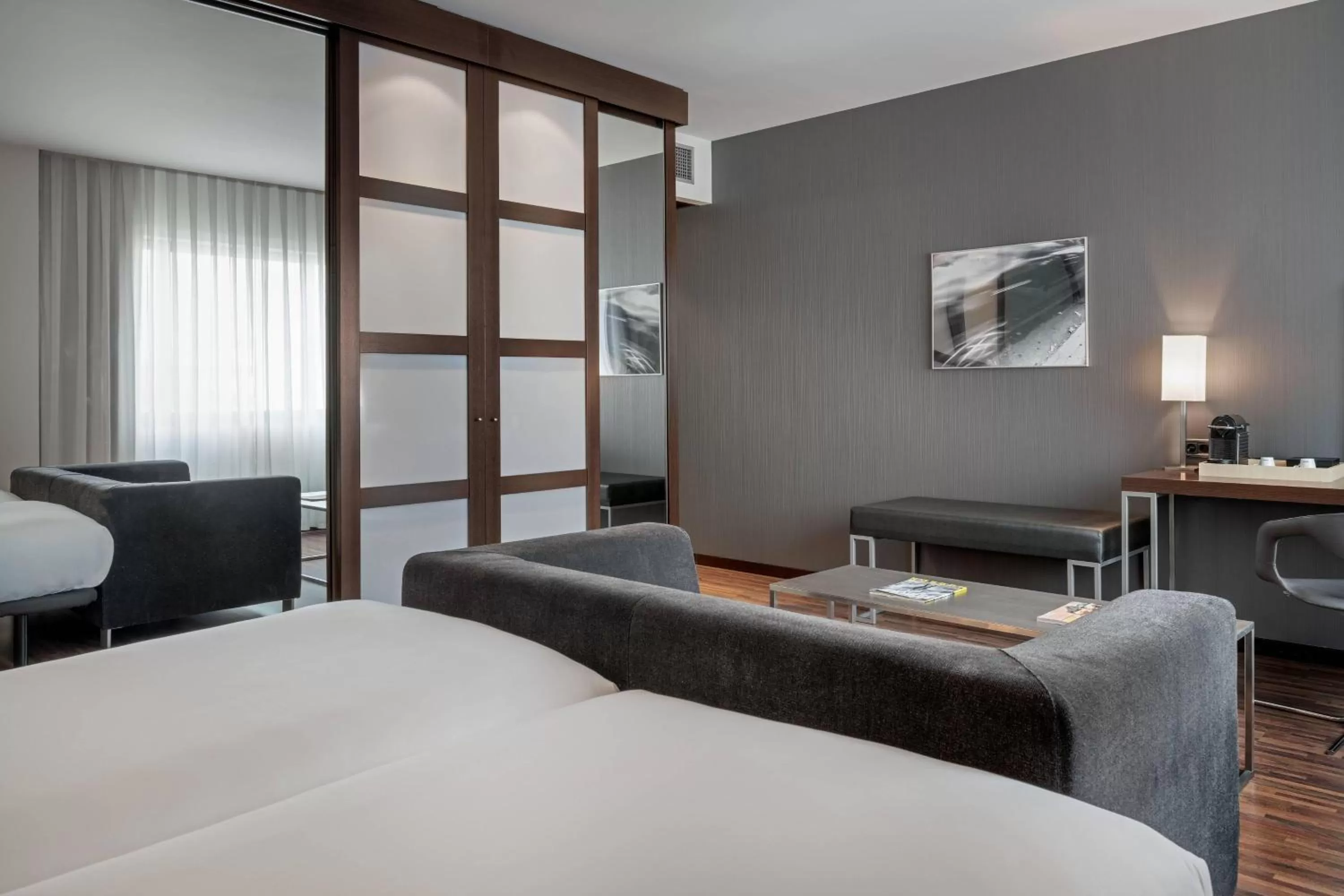 Photo of the whole room, Bed in AC Hotel San Sebastián de los Reyes by Marriott