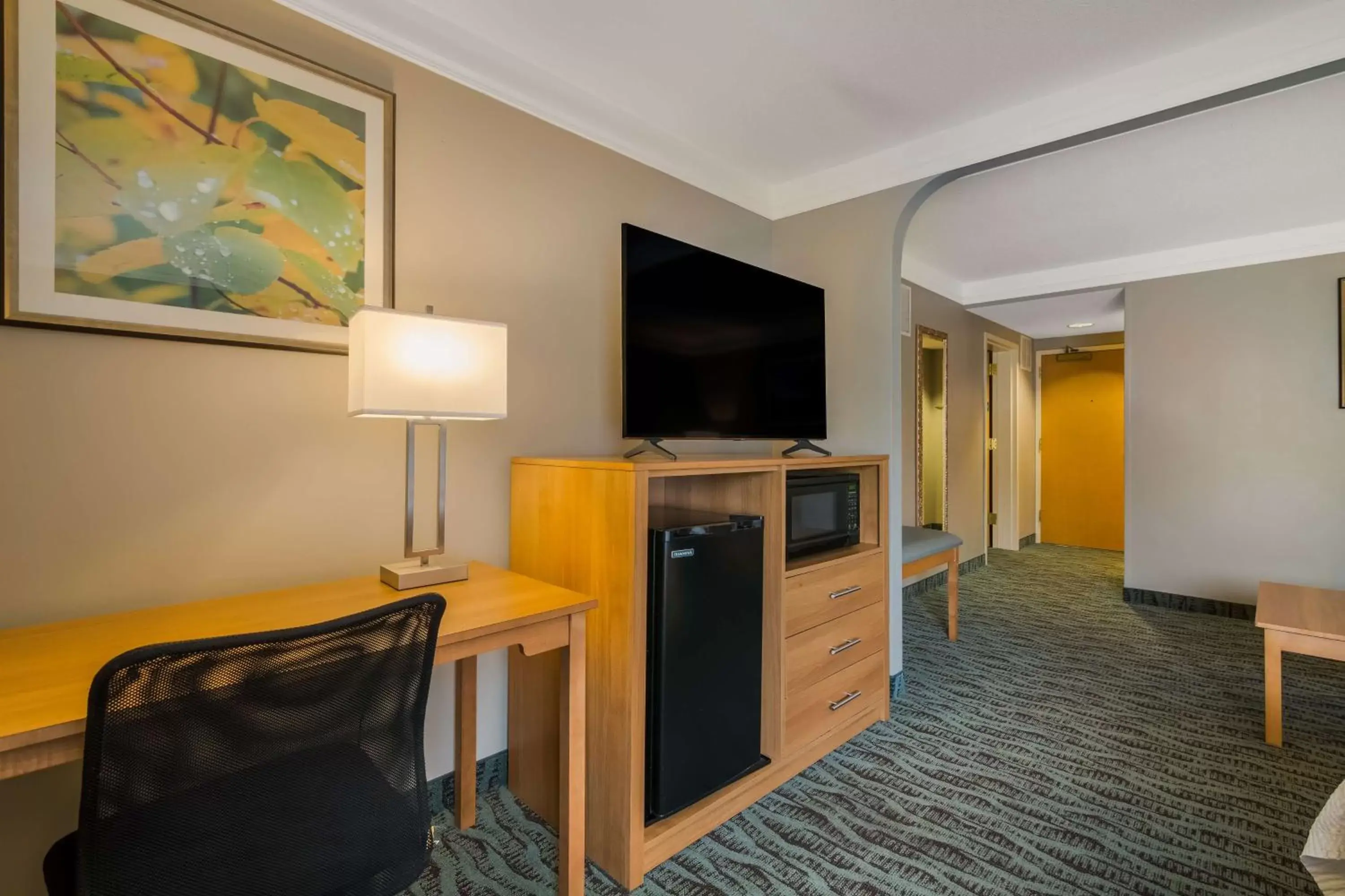 Bedroom, TV/Entertainment Center in Best Western PLUS Executive Court Inn & Conference Center