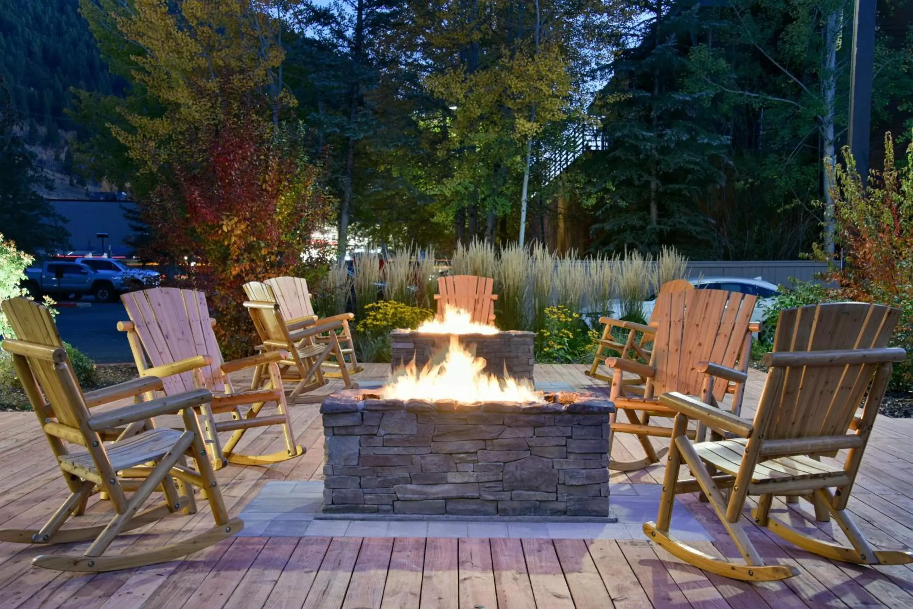 Patio in Hampton Inn Jackson Hole