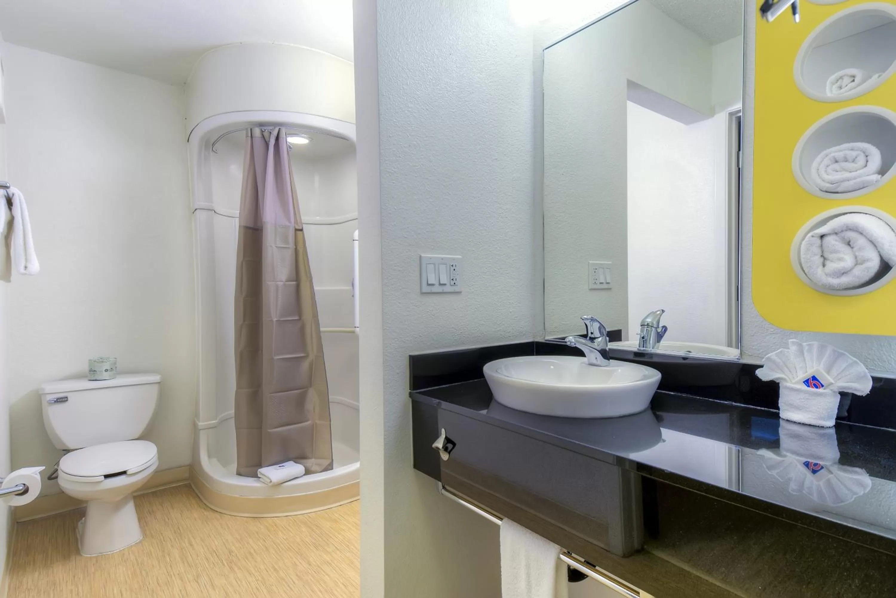 Shower in Studio 6 Suites Las Vegas, NV - Tropicana