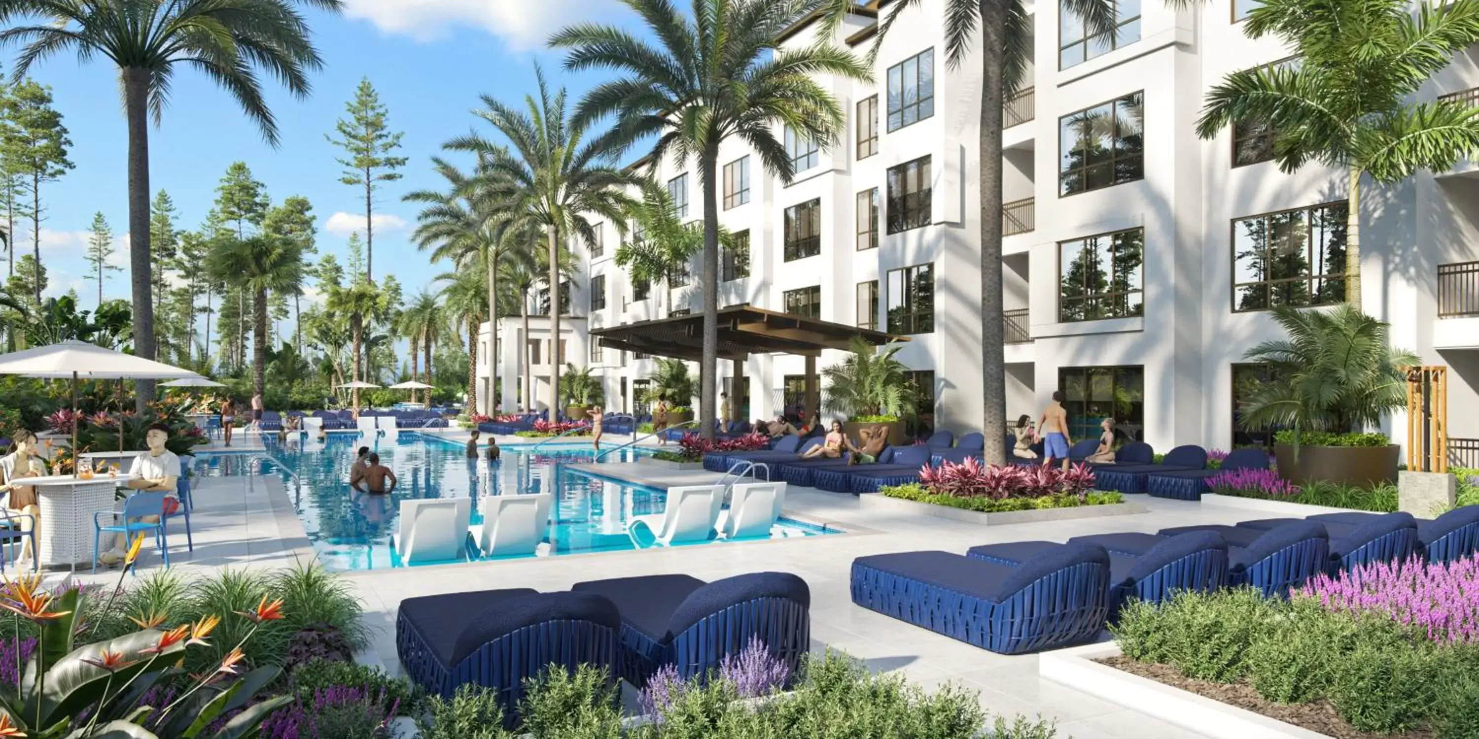 Swimming pool in The Grove Resort & Water Park Orlando Swimming pool in The Grove Resort & Water Park Orlando