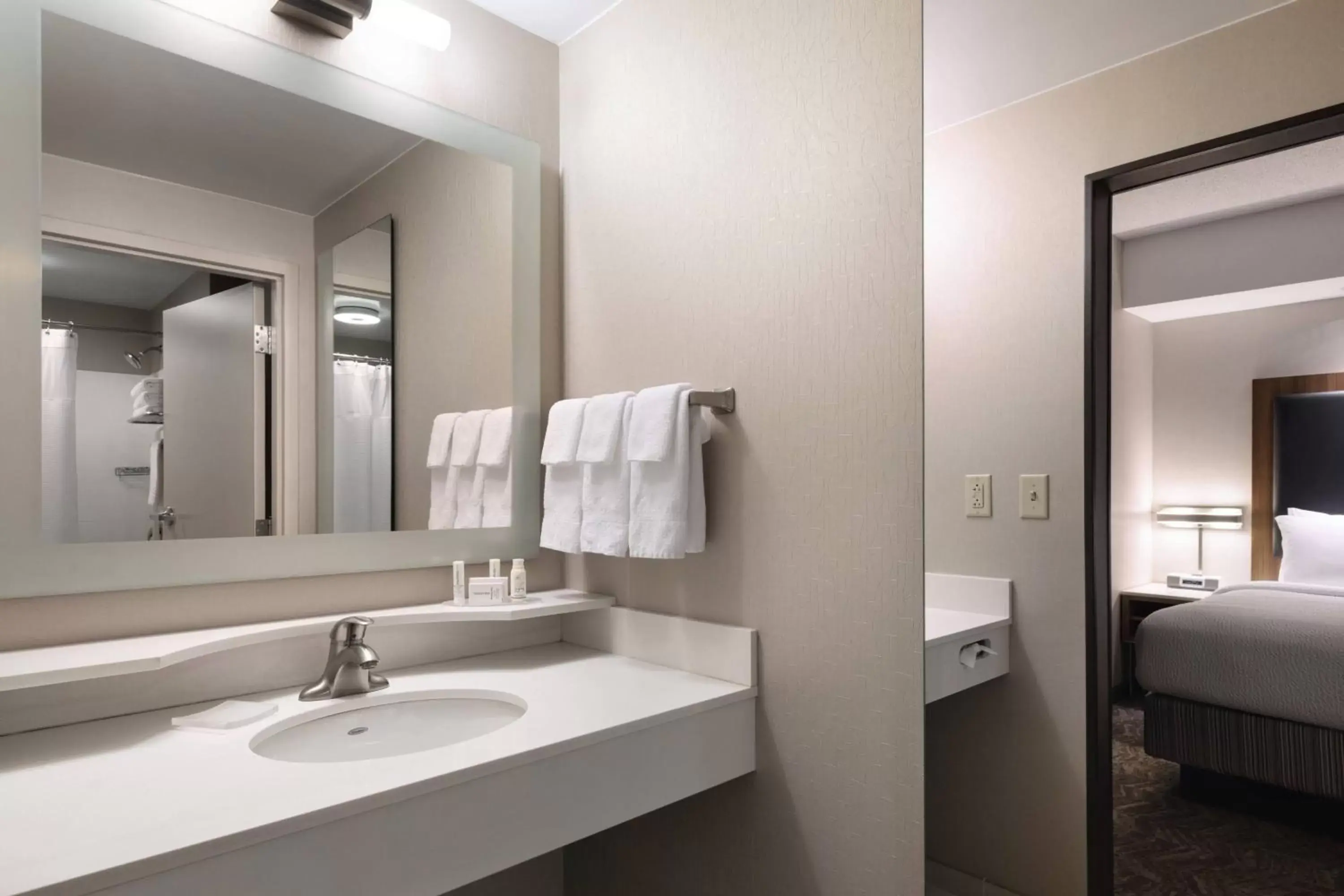 Bathroom in SpringHill Suites by Marriott Syracuse Carrier Circle