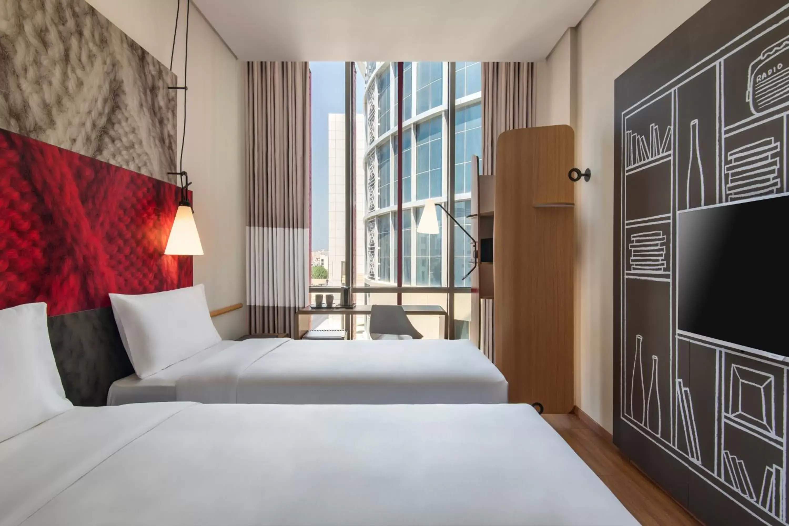 Property building, Bed in ibis Doha