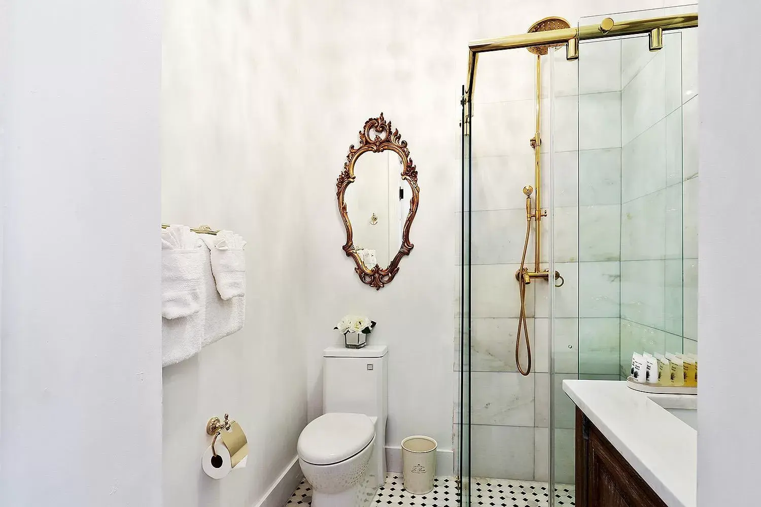 Shower, Bathroom in French Quarter Mansion