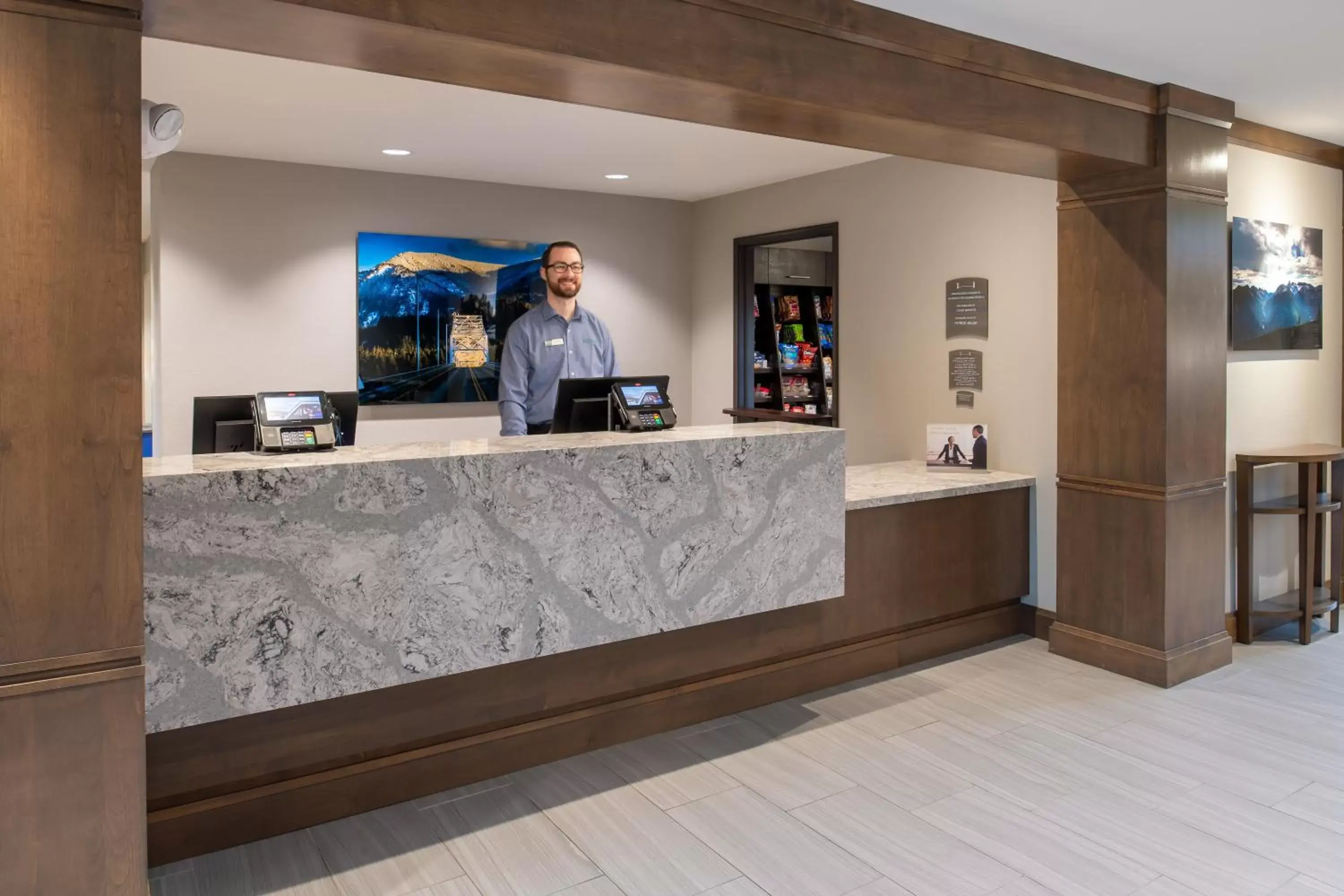 Property building, Lobby/Reception in Staybridge Suites - Hillsboro North, an IHG Hotel