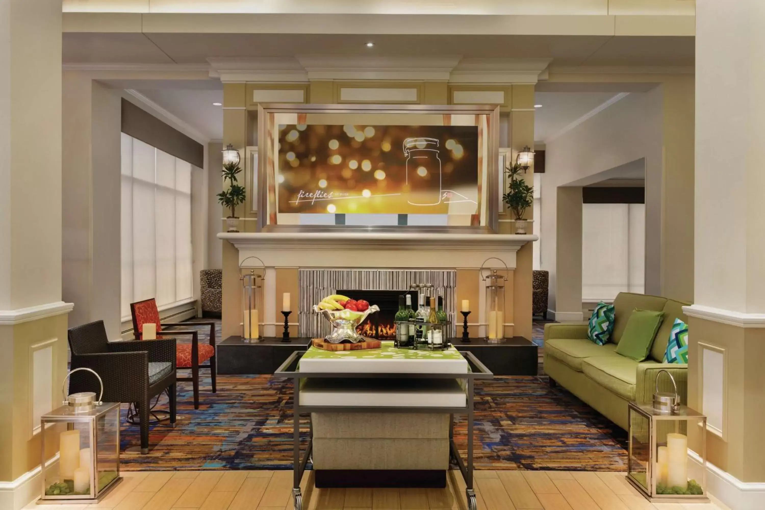 Lobby or reception, Restaurant/Places to Eat in Hilton Garden Inn Bridgewater