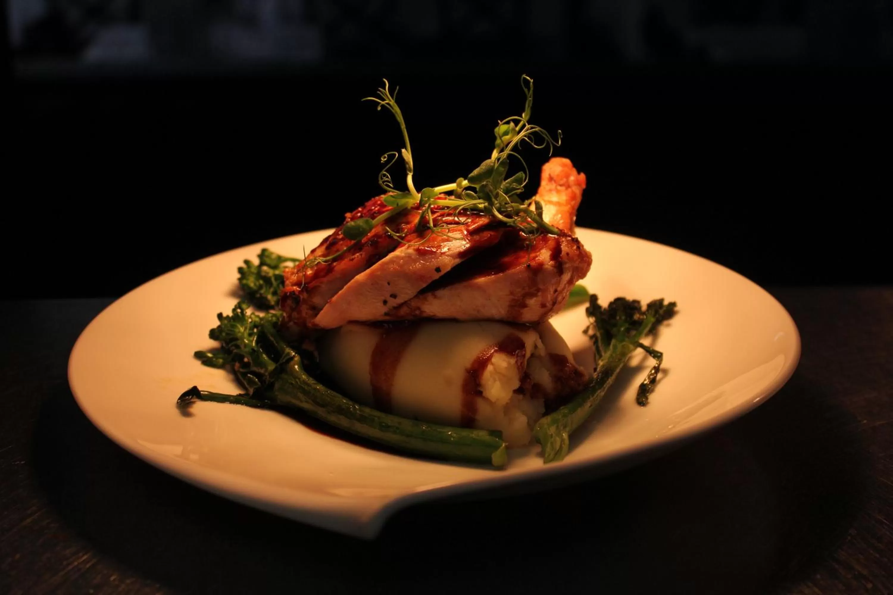 Food close-up in The Strand Hotel, the former residence of Oscar Wilde