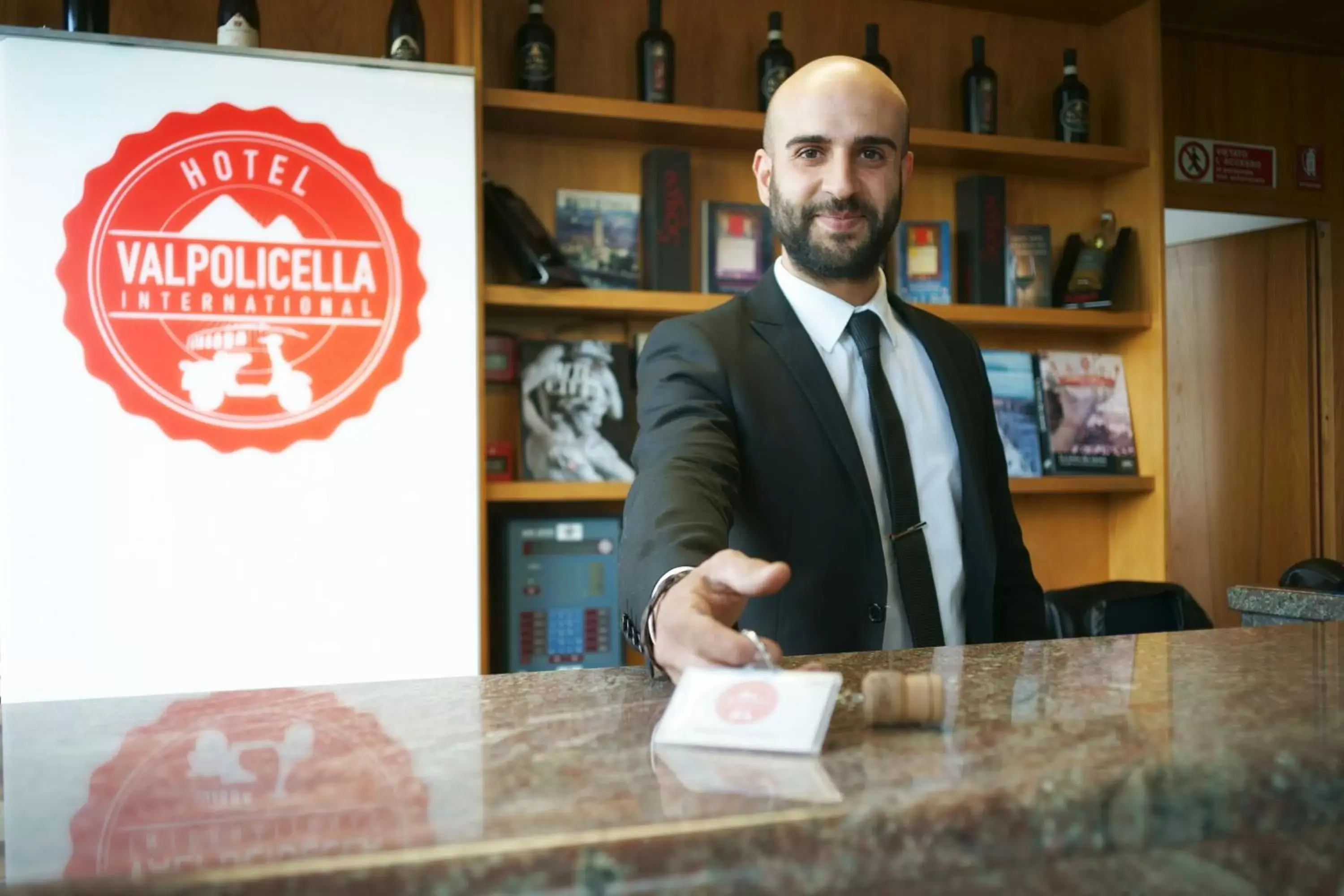 Lobby or reception in Hotel Valpolicella International Lobby or reception in Hotel Valpolicella International