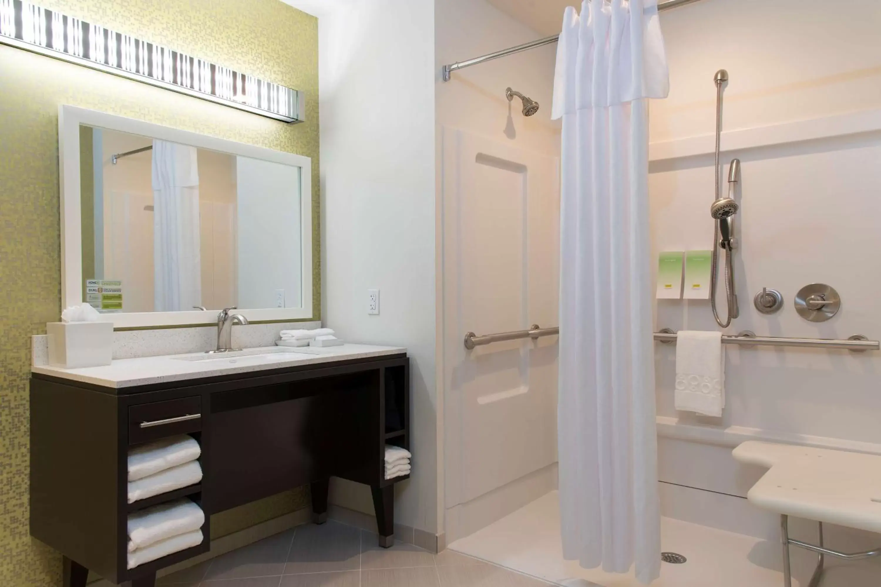 Bathroom in Home2 Suites by Hilton Indianapolis Downtown