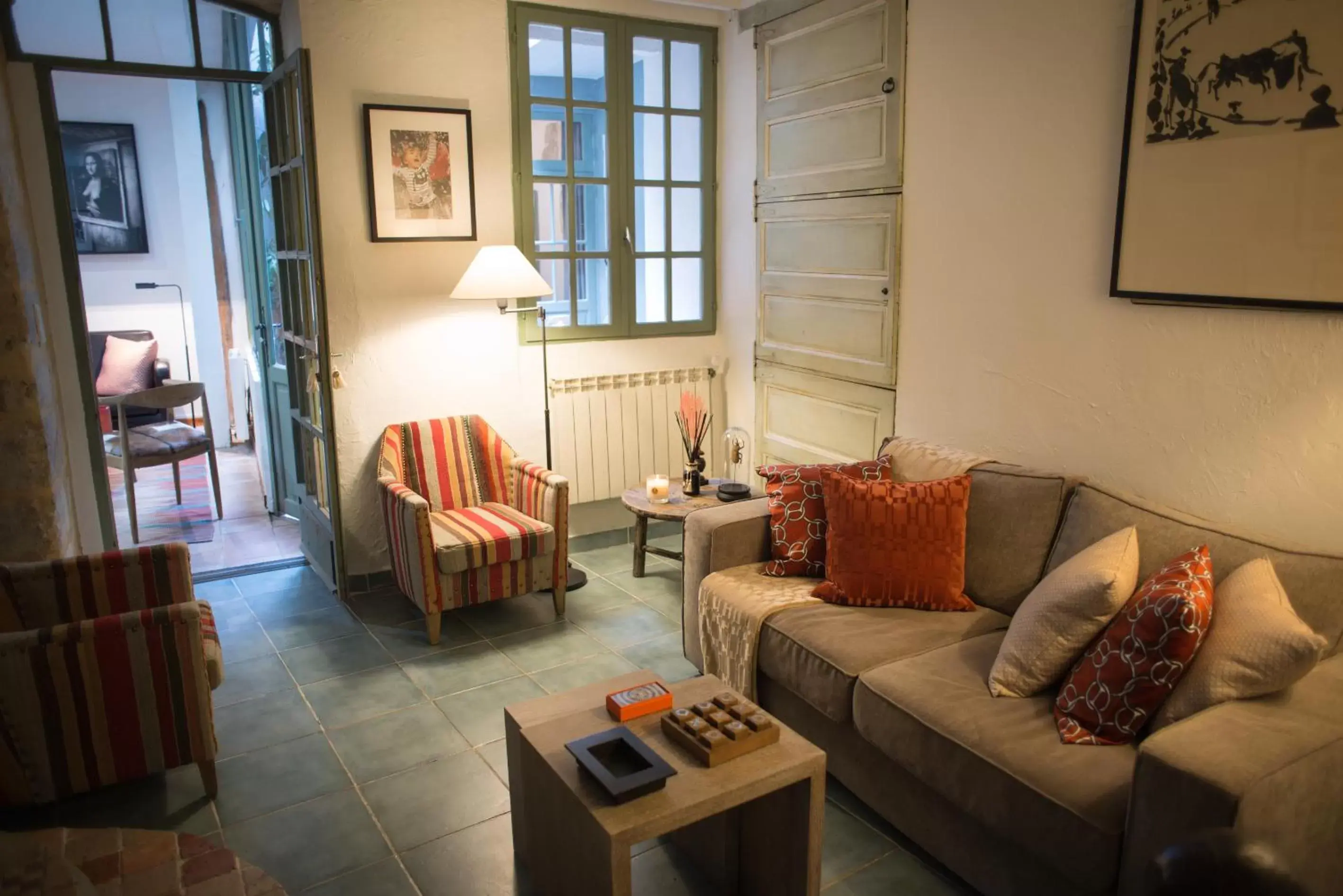 Living room, Seating Area in La Banasterie